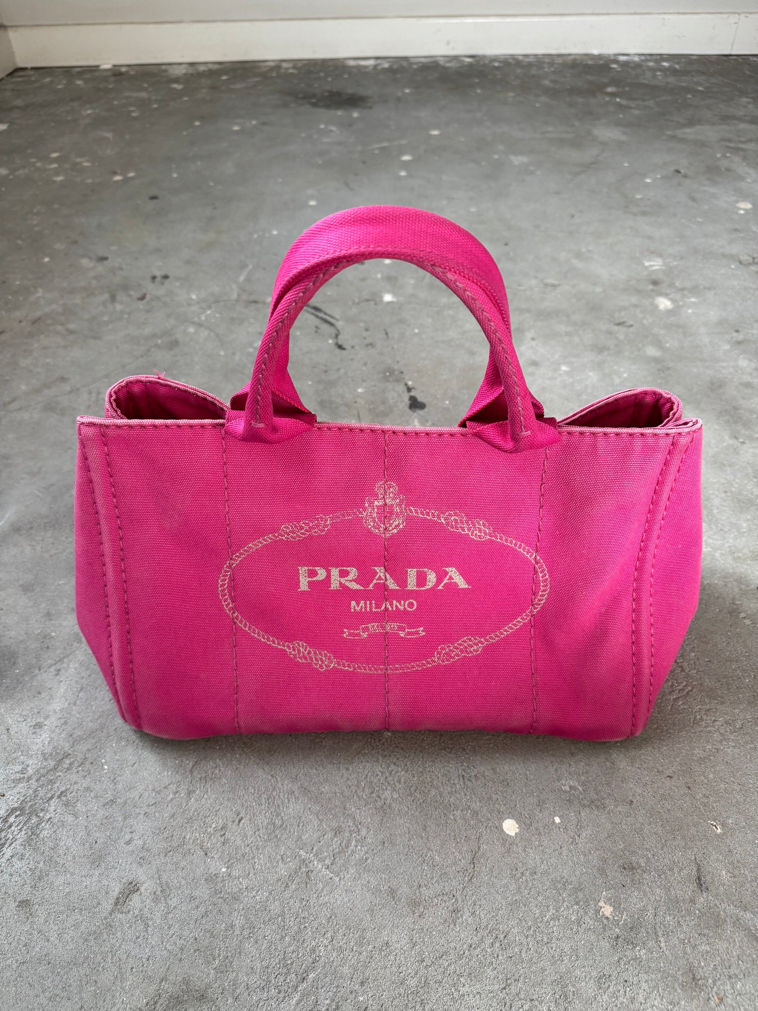 Prada Canapa Large Tote Bag Pink