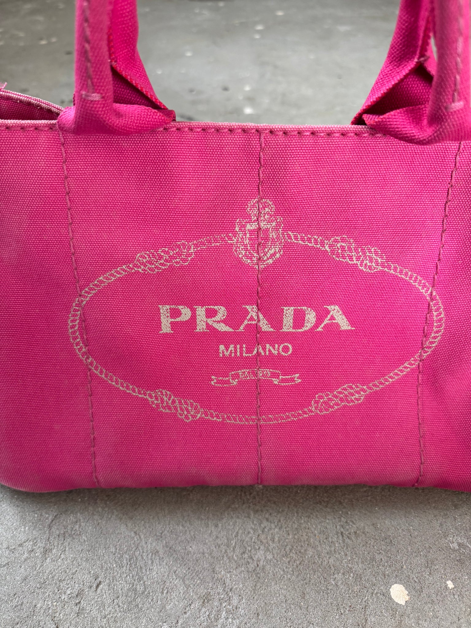 Prada Canapa Large Tote Bag Pink