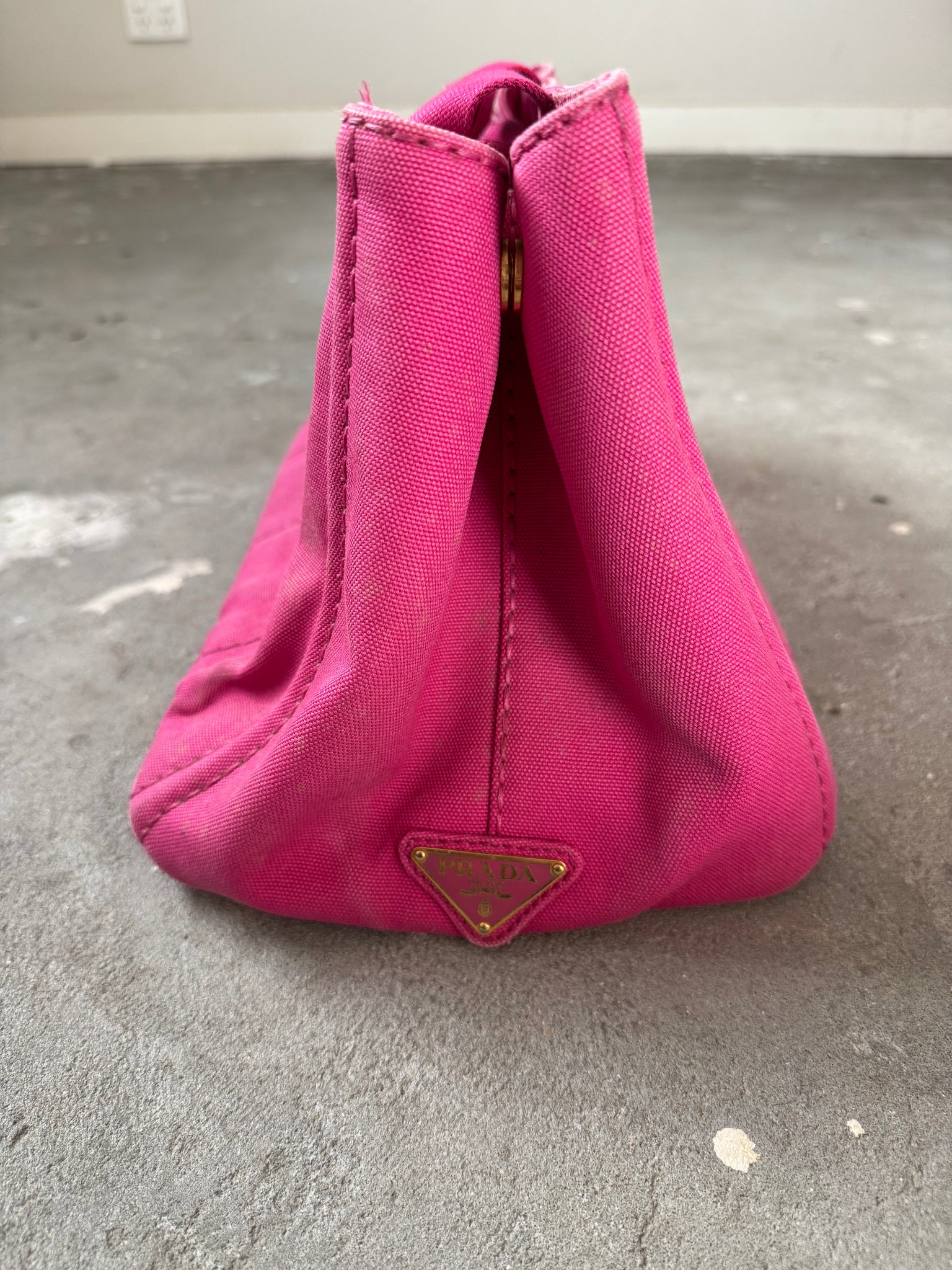 Prada Canapa Large Tote Bag Pink