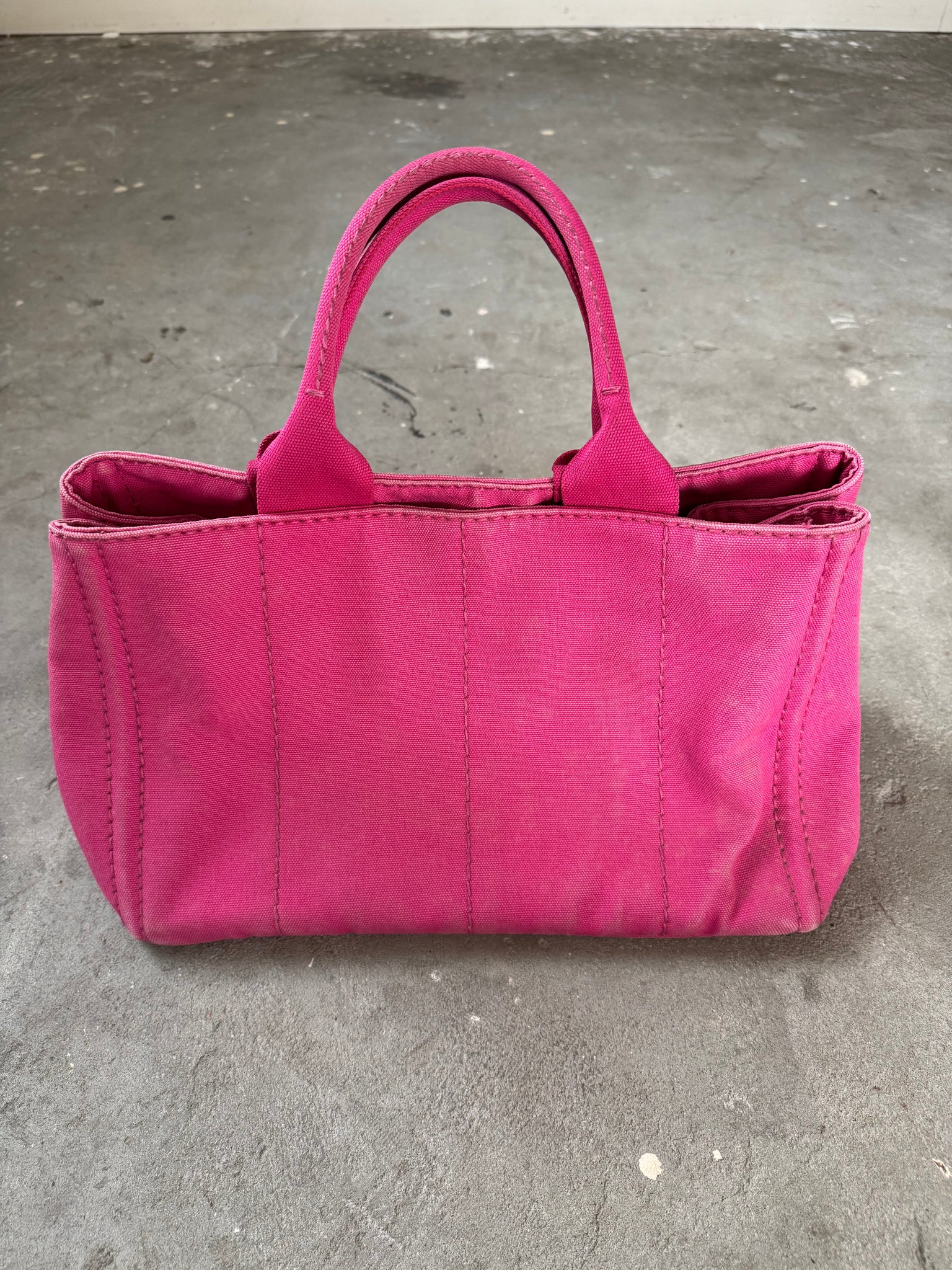 Prada Canapa Large Tote Bag Pink