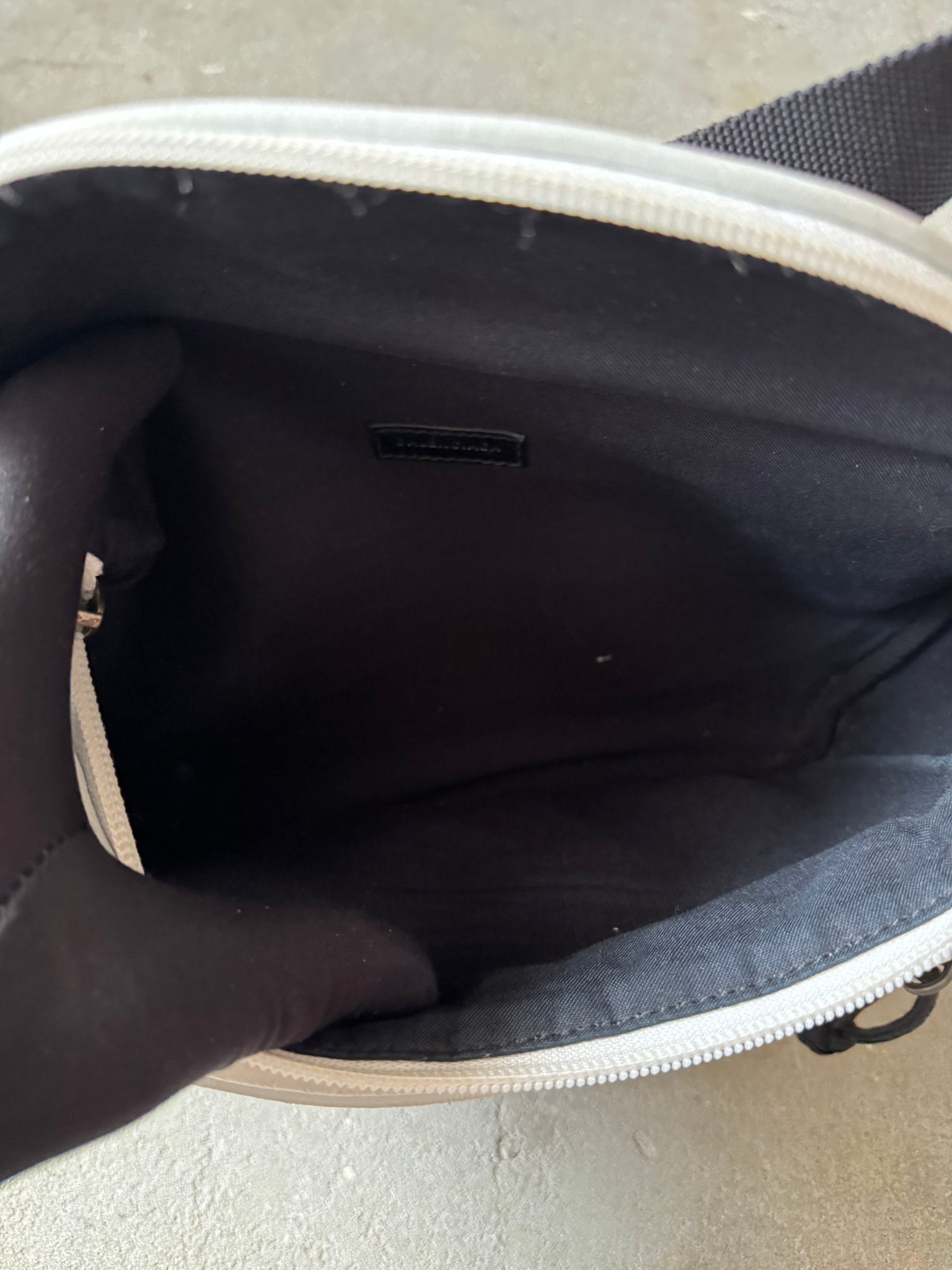 Balenciaga Graffiti Leather Belt Bag