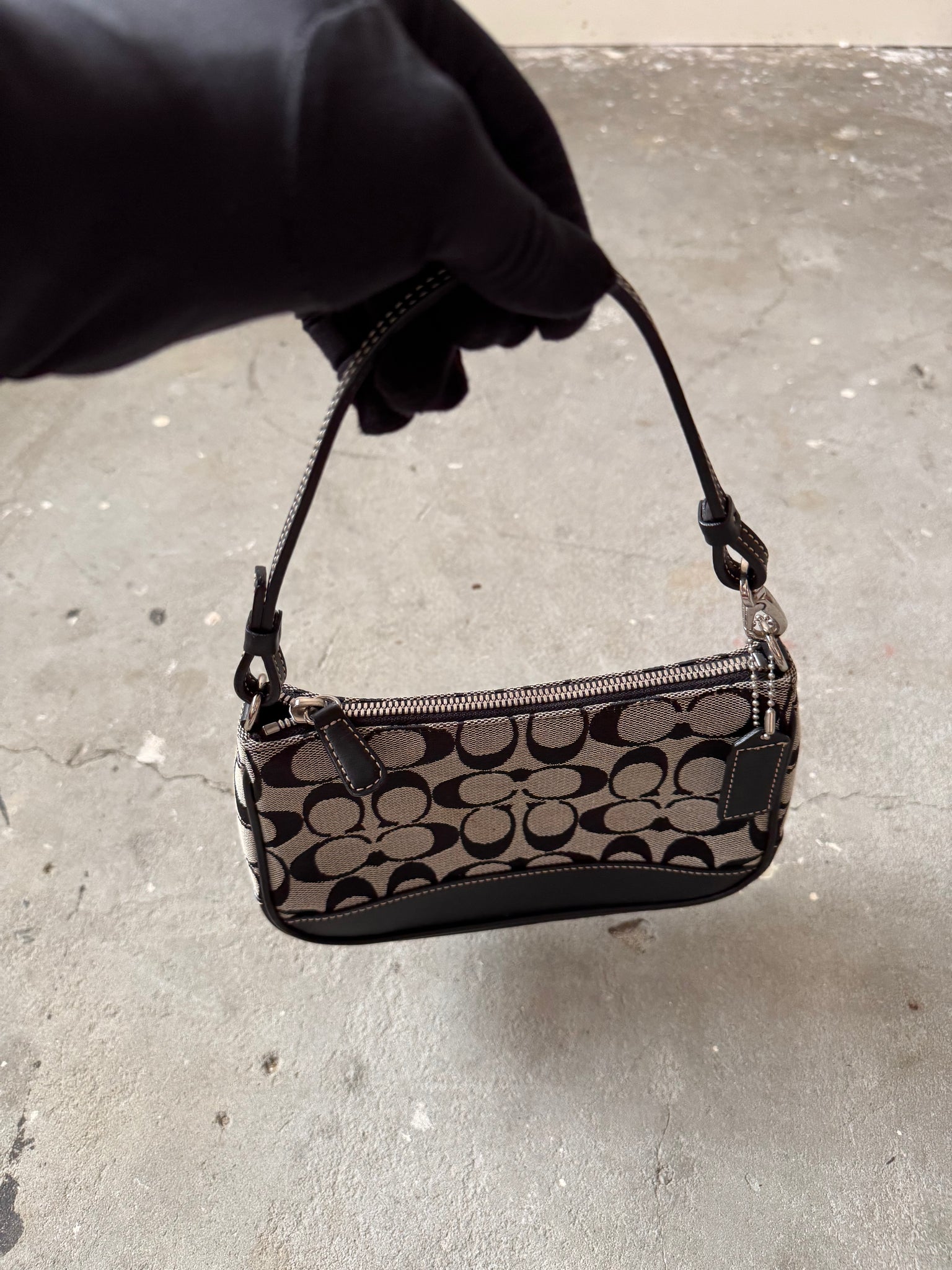 Coach Y2K Demi Shoulder Bag Grey/Black