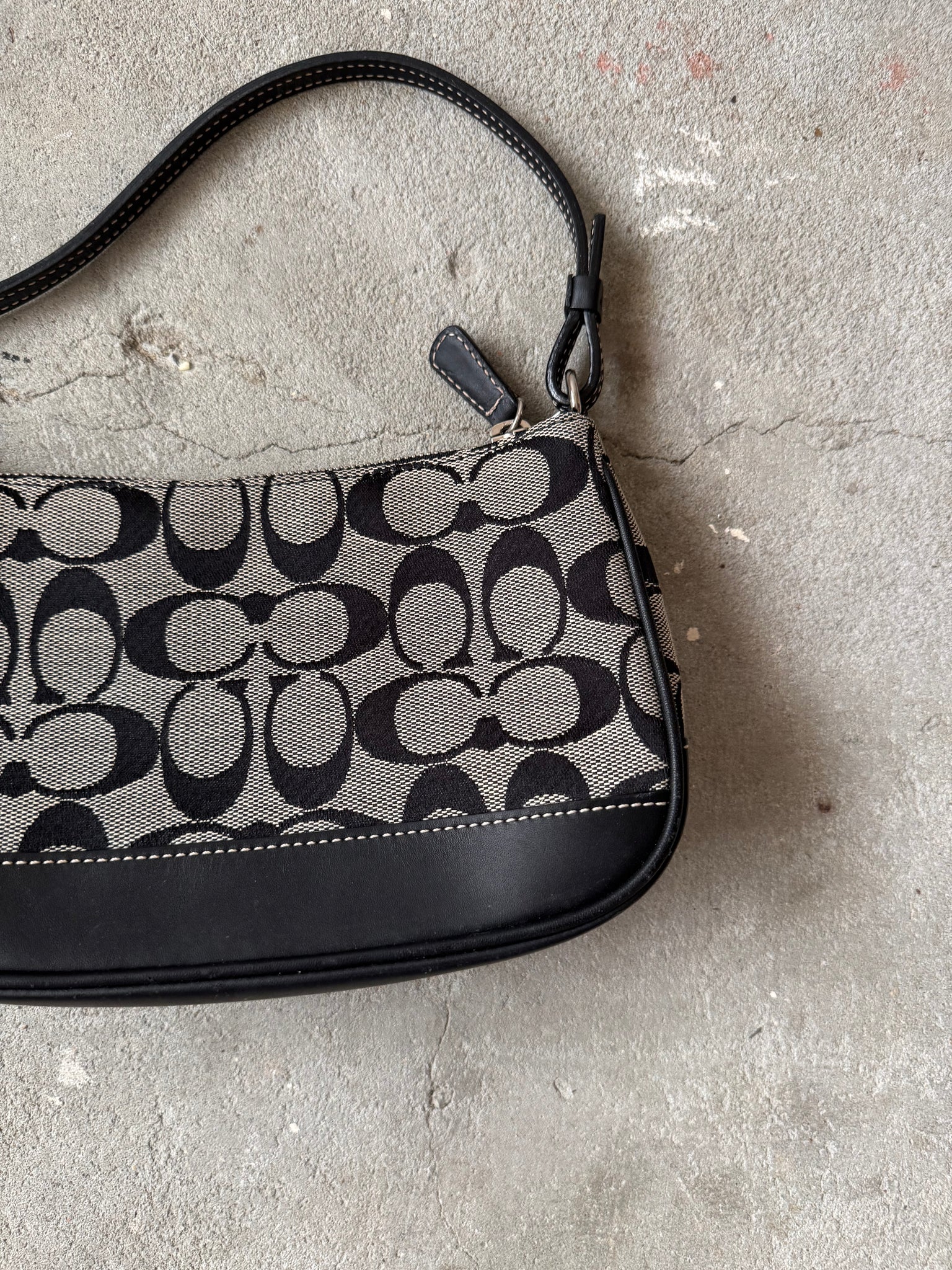 Coach Y2K Demi Shoulder Bag Grey/Black