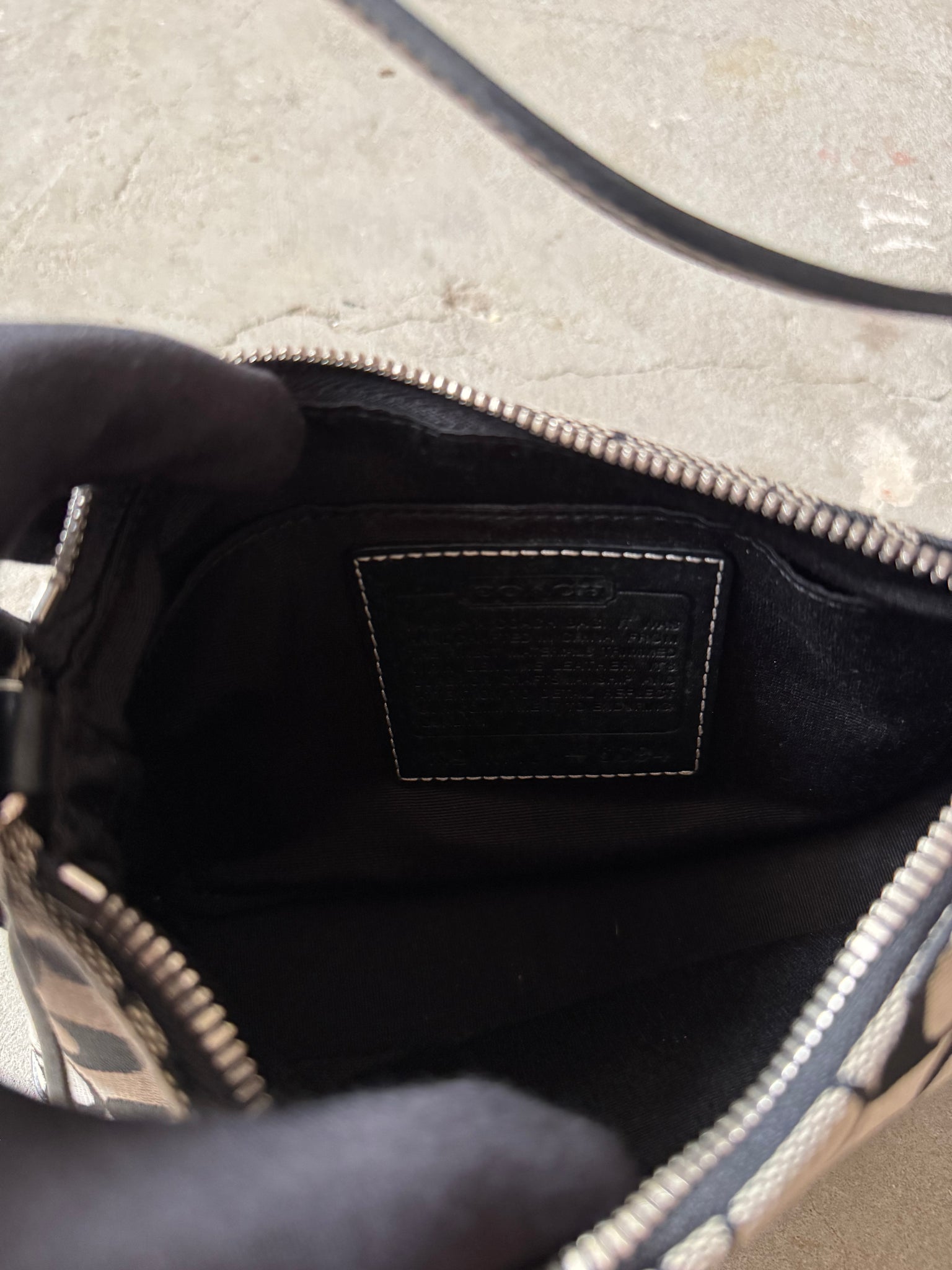 Coach Y2K Demi Shoulder Bag Grey/Black