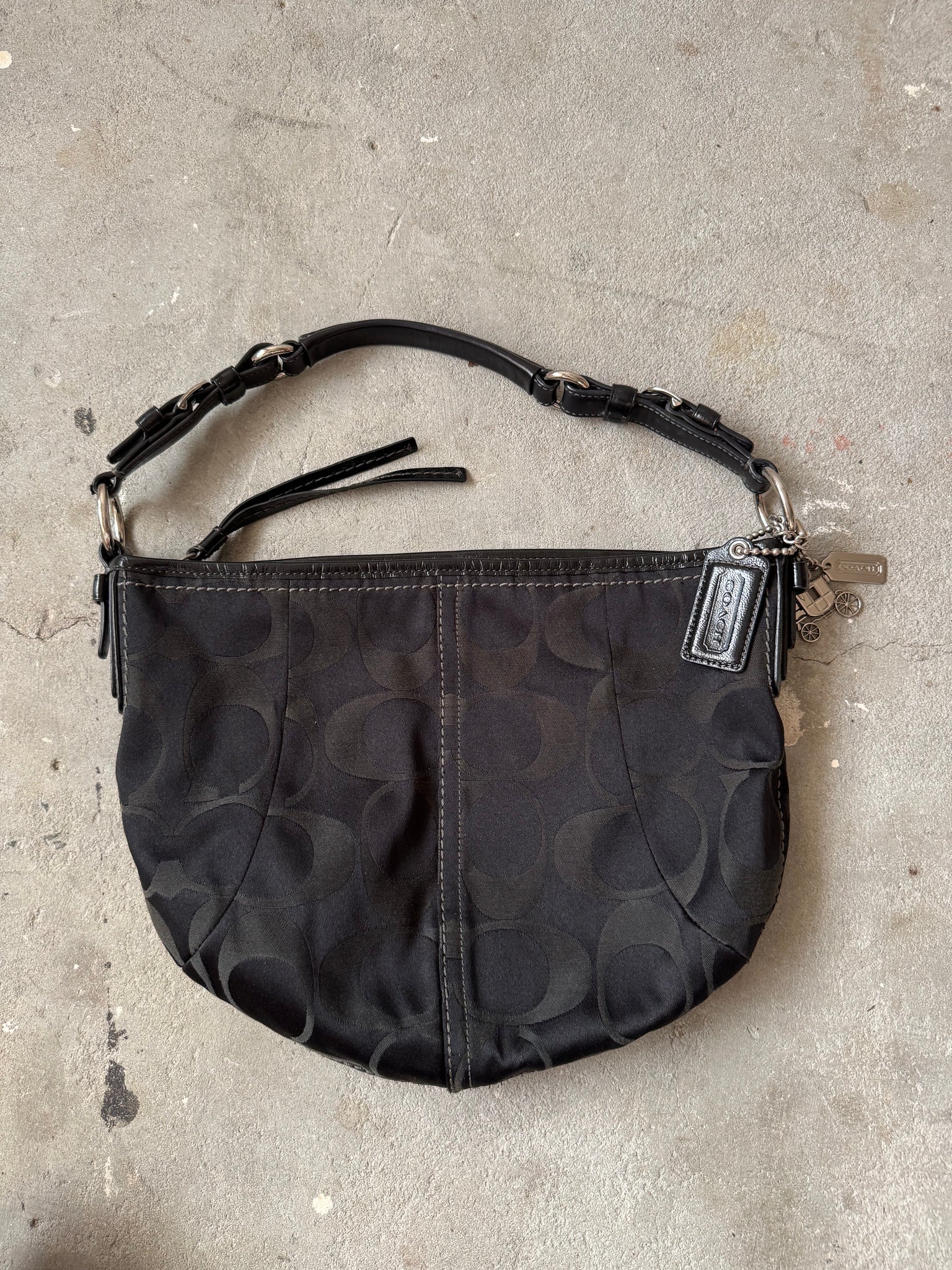 Coach Signature Carley Soho Shoulder Bag Black