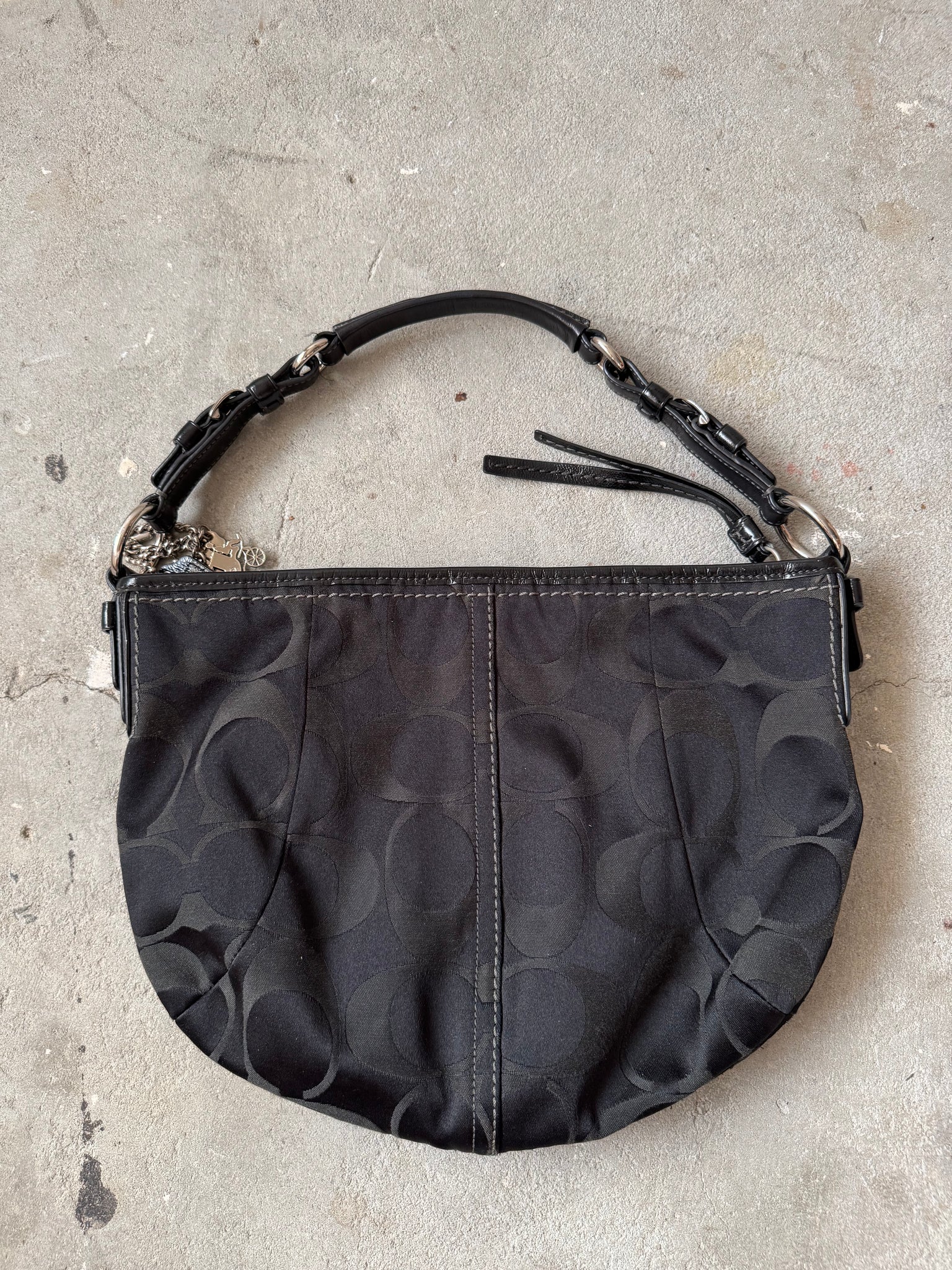 Coach Signature Carley Soho Shoulder Bag Black