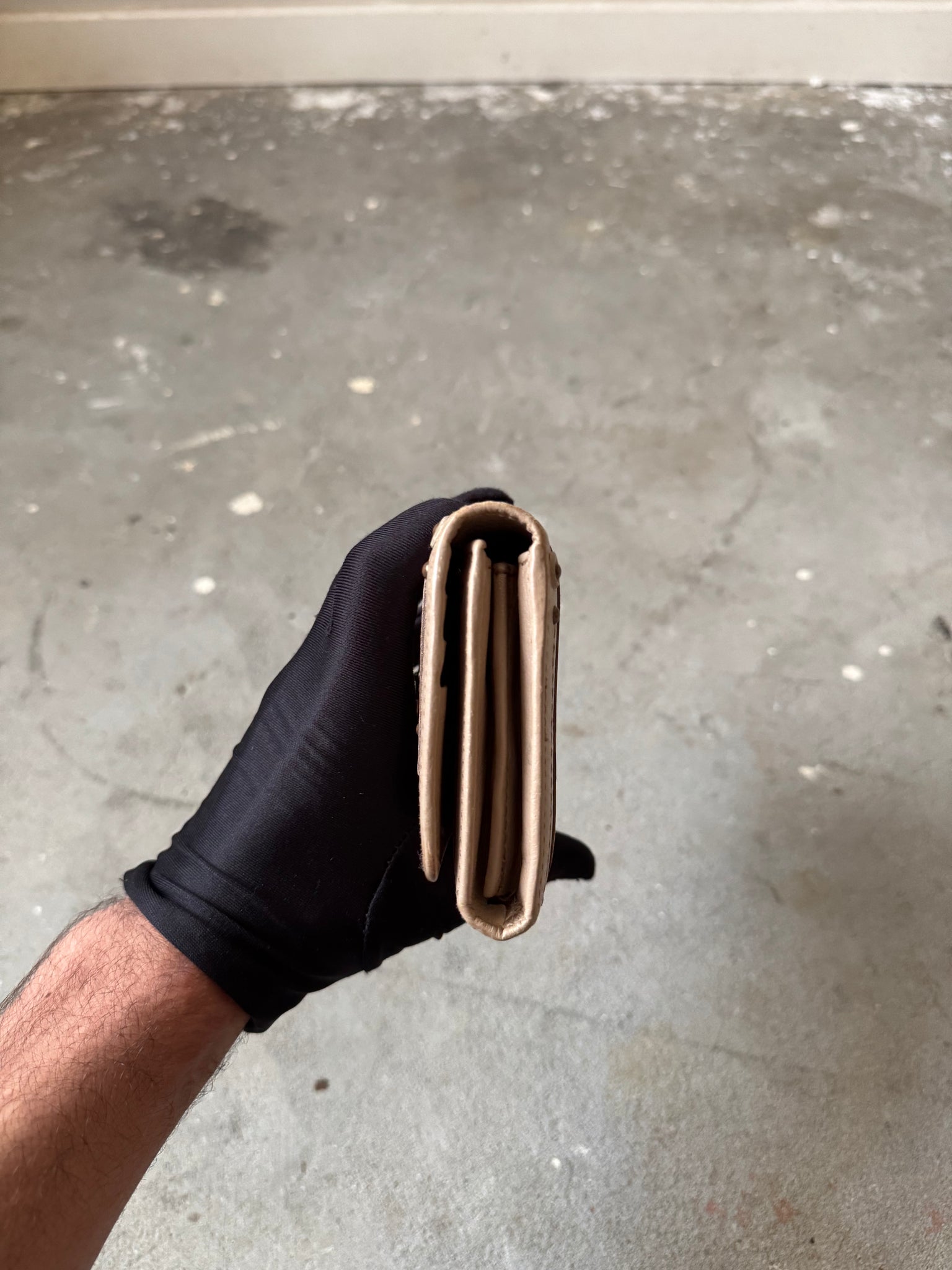 Chloe Paddington Long Leather Wallet Beige