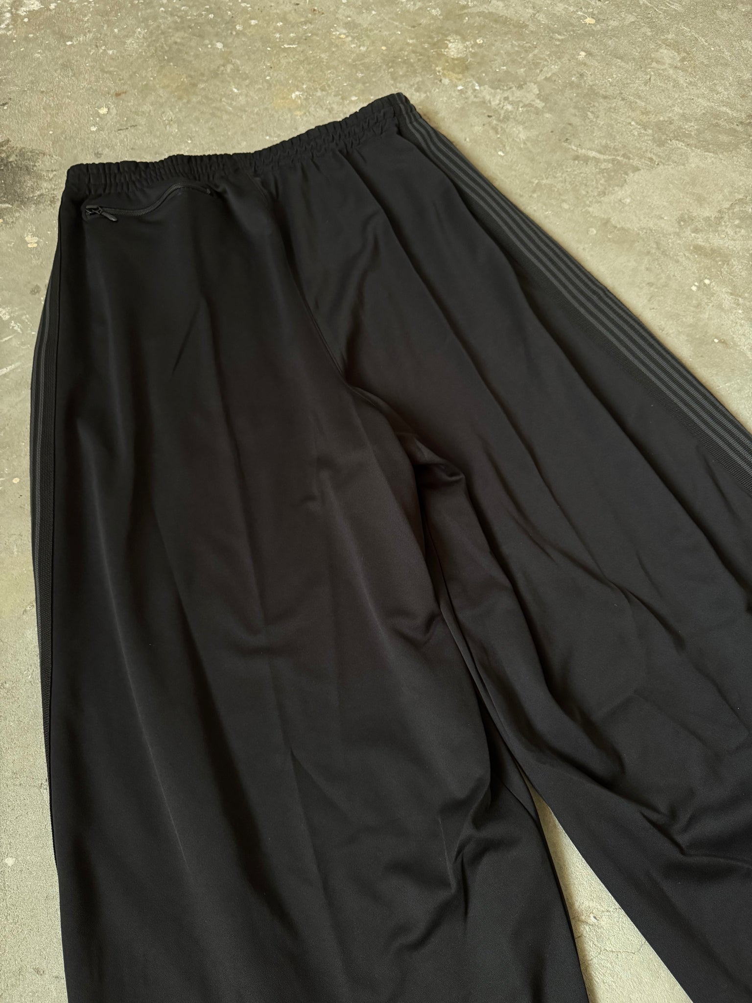 Needles HD Track Pants Poly Smooth Black/Black
