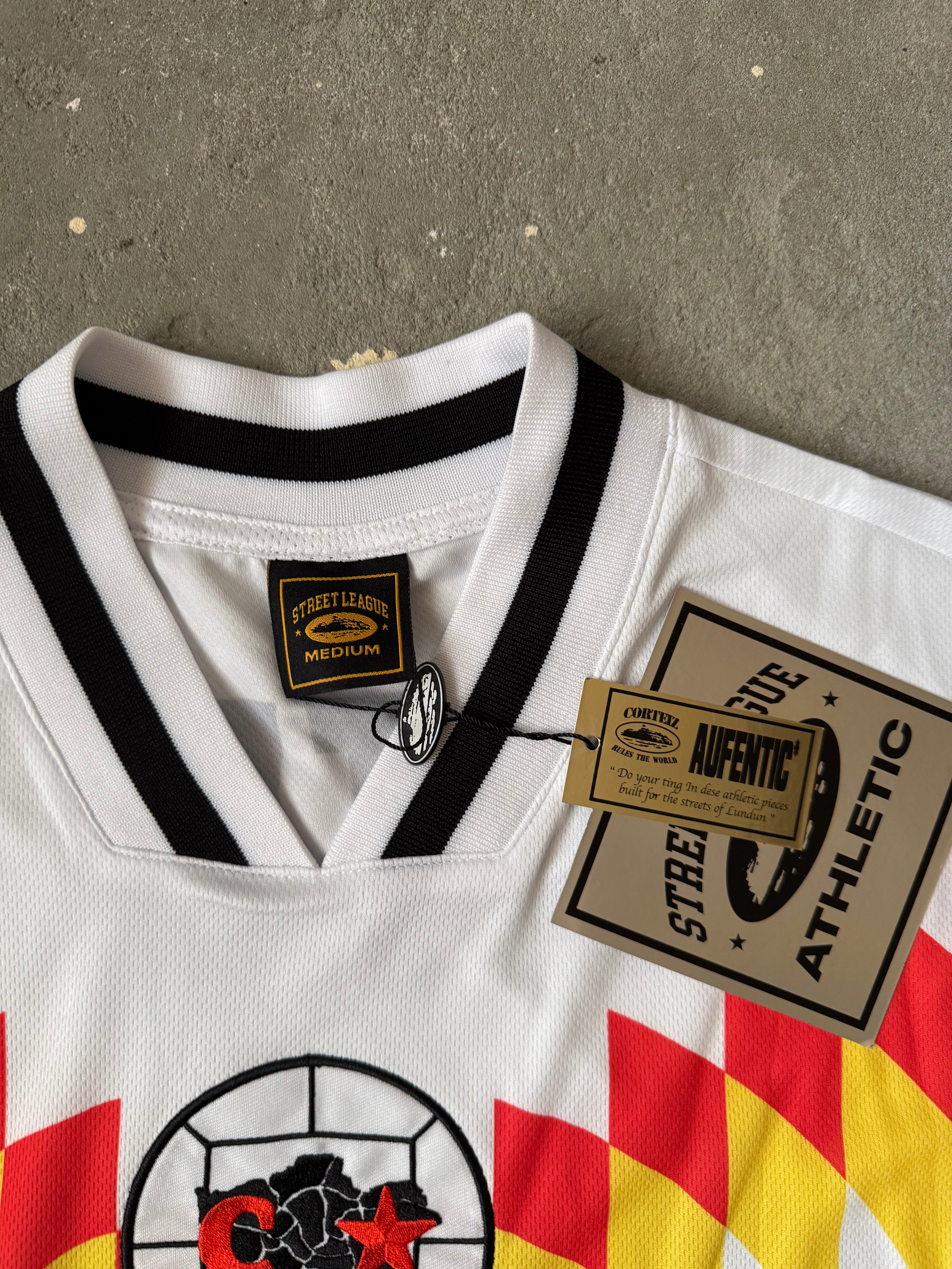 CORTEIZ FLAMES FOOTBALL JERSEY Lサイズ 日本代表Corteiz FLAMES