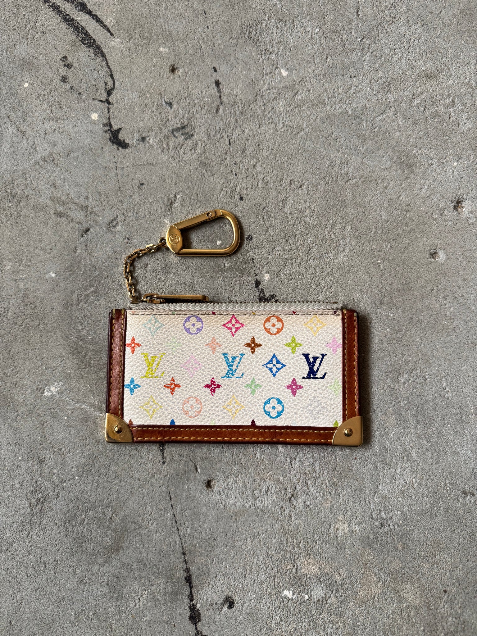 Louis Vuitton Takashi Murakami Pochette Cles Coin Purse