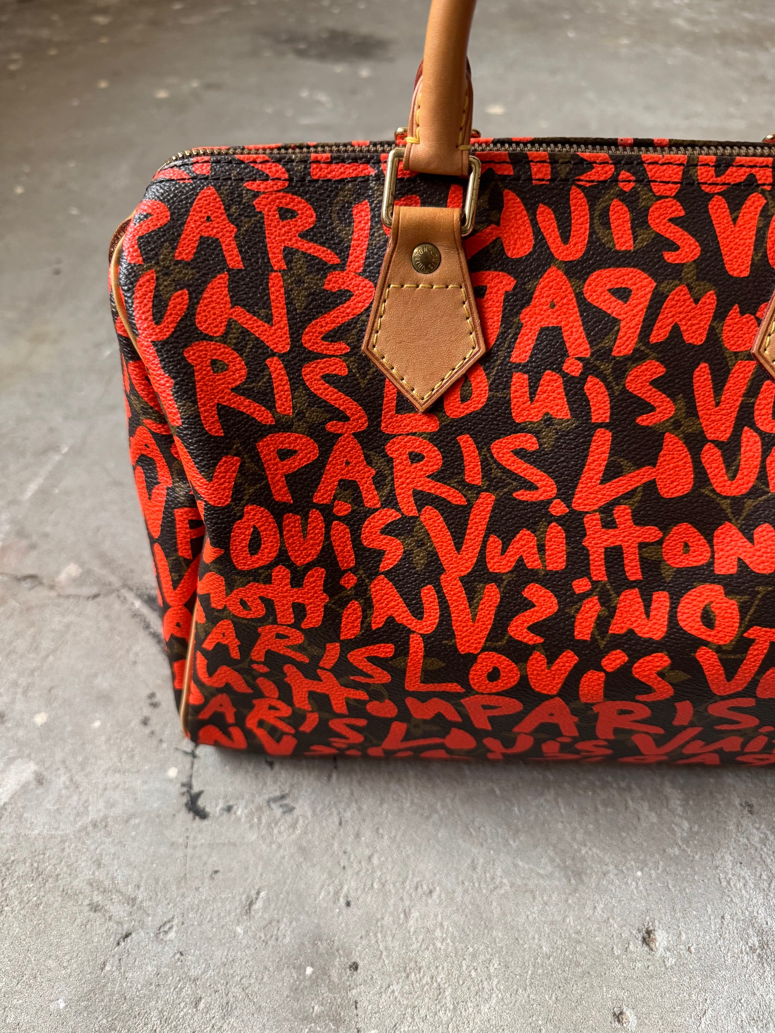 Louis Vuitton x Stephen Sprouse Graffiti Speedy 30 Orange/Brown