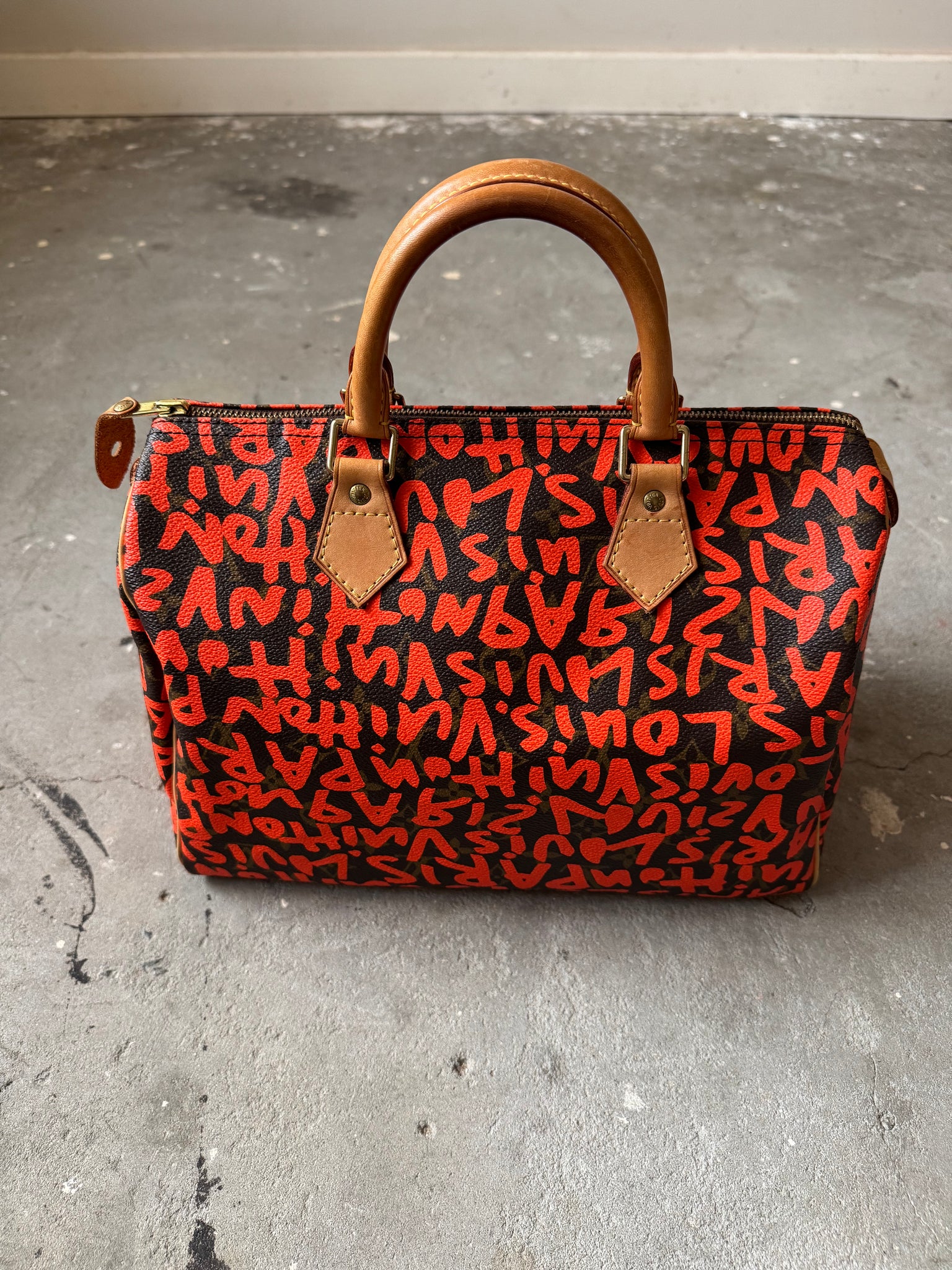 Louis Vuitton x Stephen Sprouse Graffiti Speedy 30 Orange/Brown