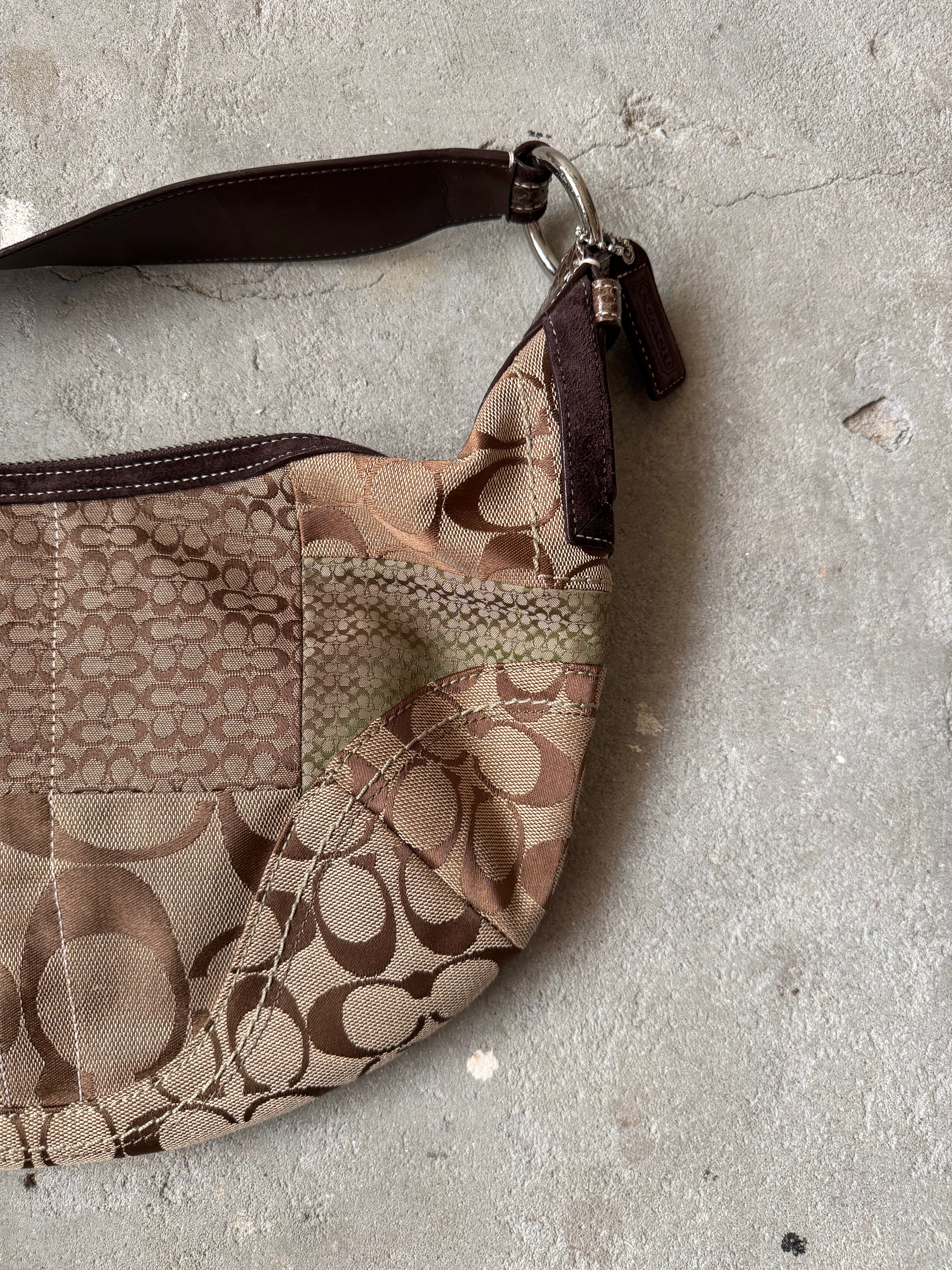 Coach Signature Soho Patchwork Shoulder Bag Beige/Brown – Curated