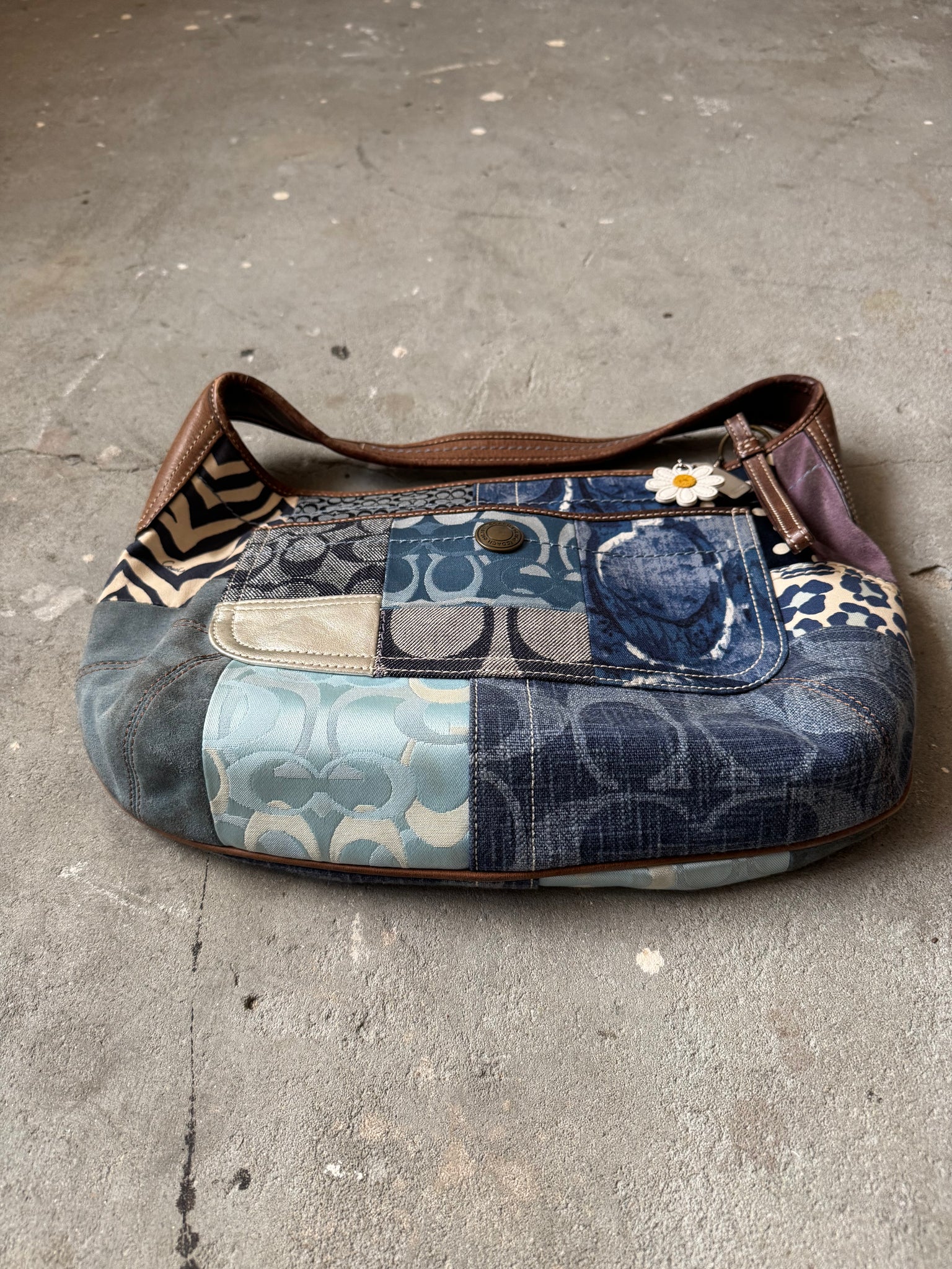 Coach Signature Ergo Hobo Patchwork Shoulder Bag