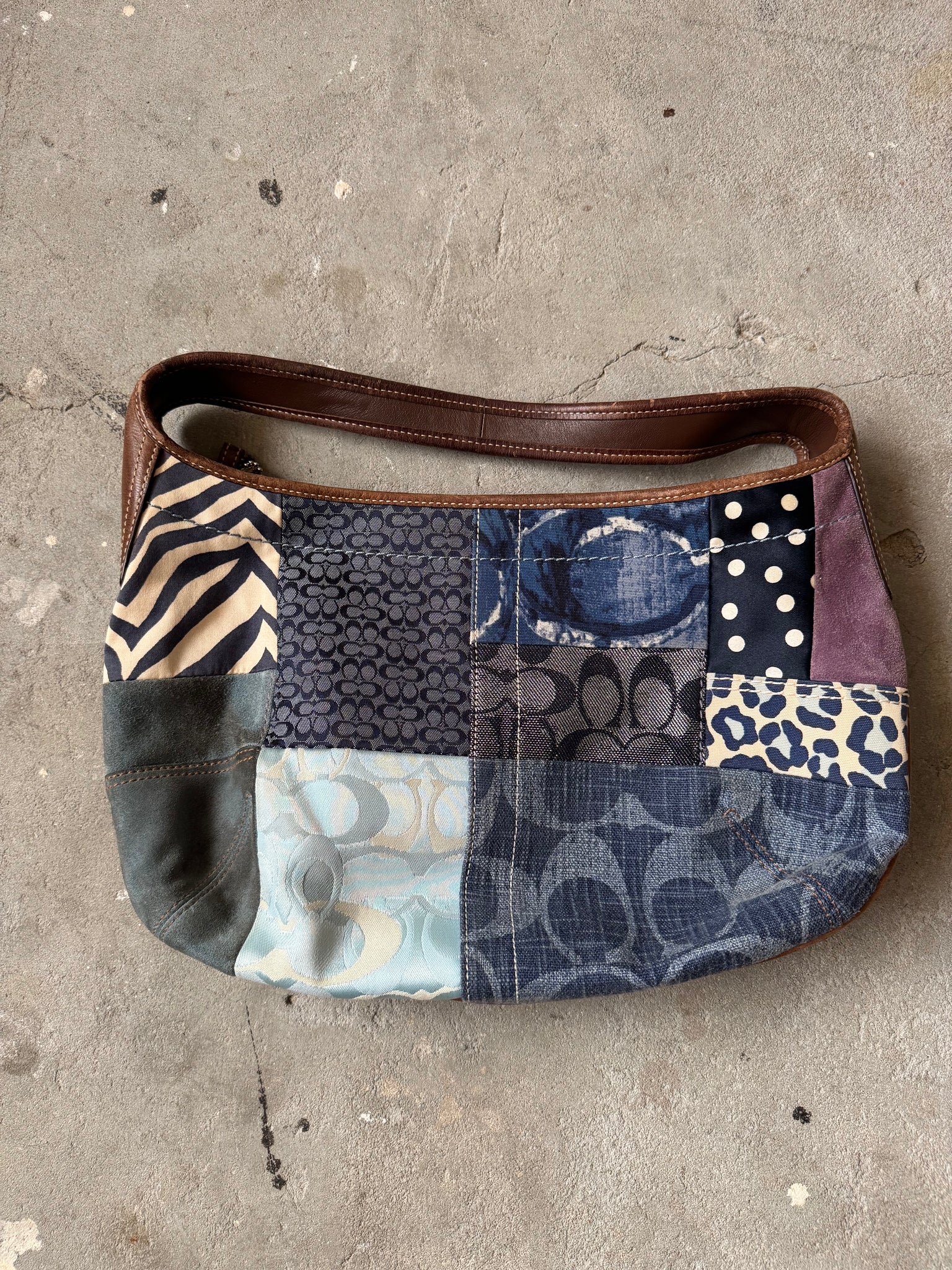 Coach Signature Ergo Hobo Patchwork Shoulder Bag