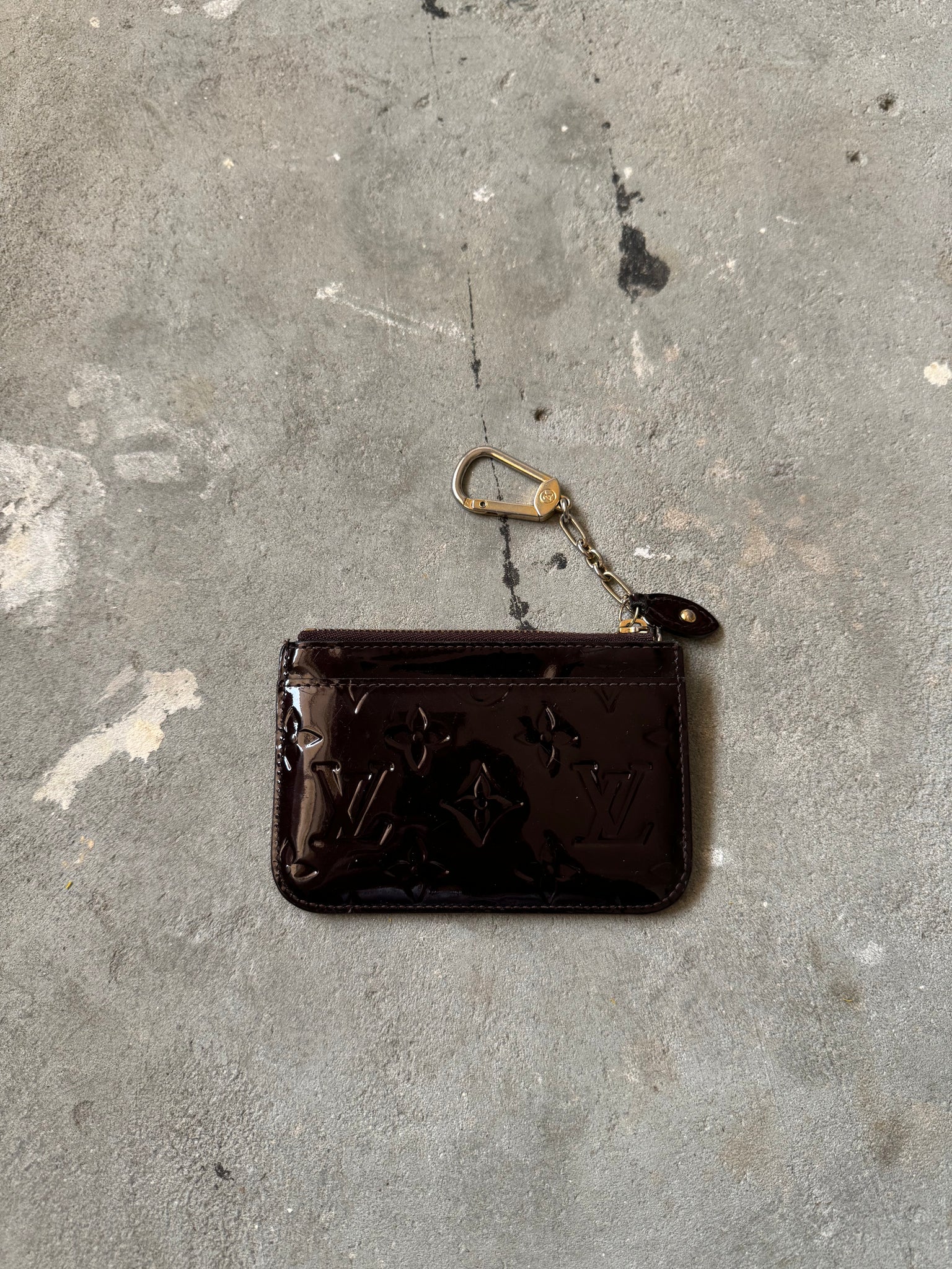 Louis Vuitton Vernis Pochette Coin Case Amethyst
