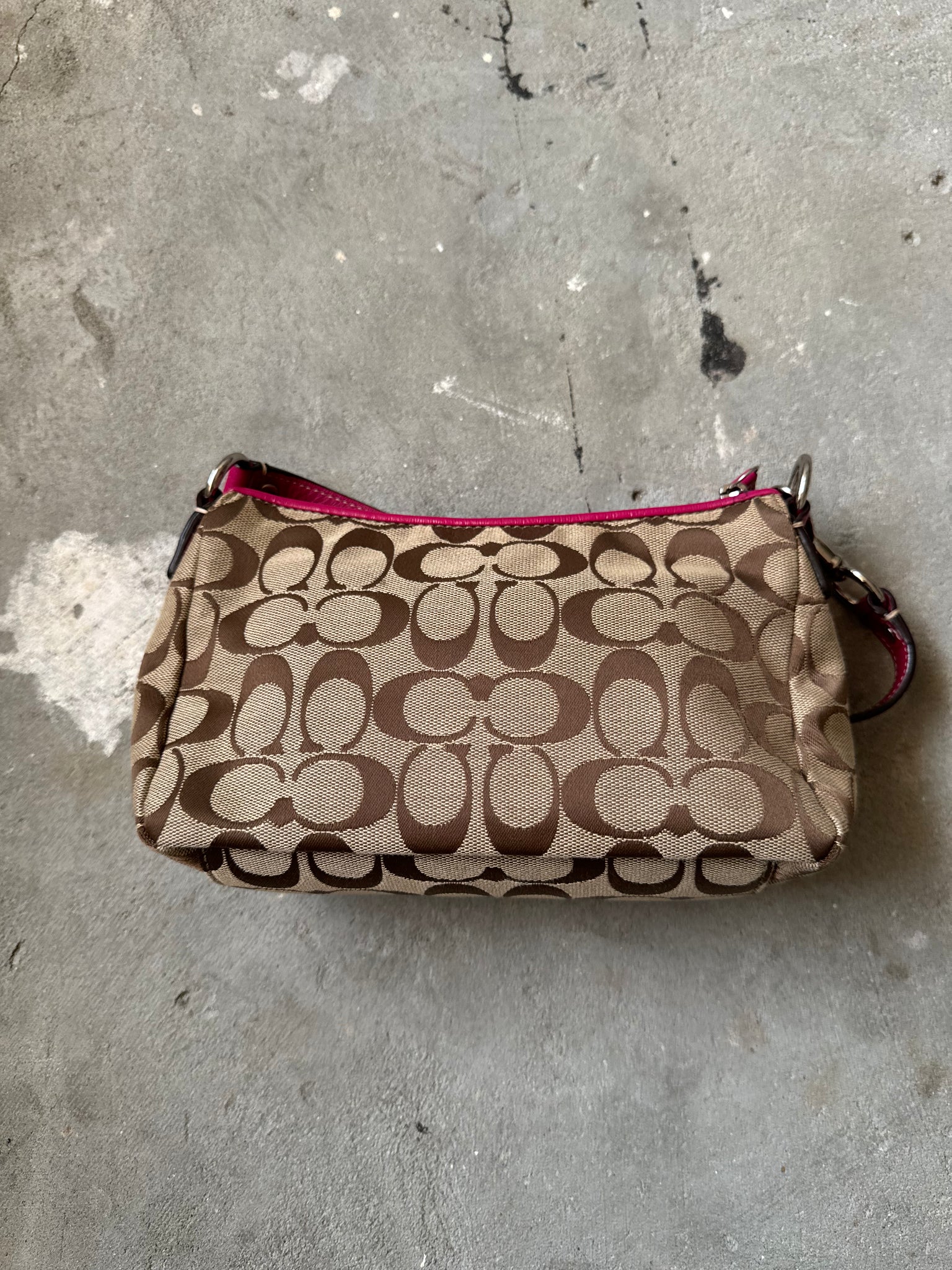 Coach Monogram Heart Shoulder Bag