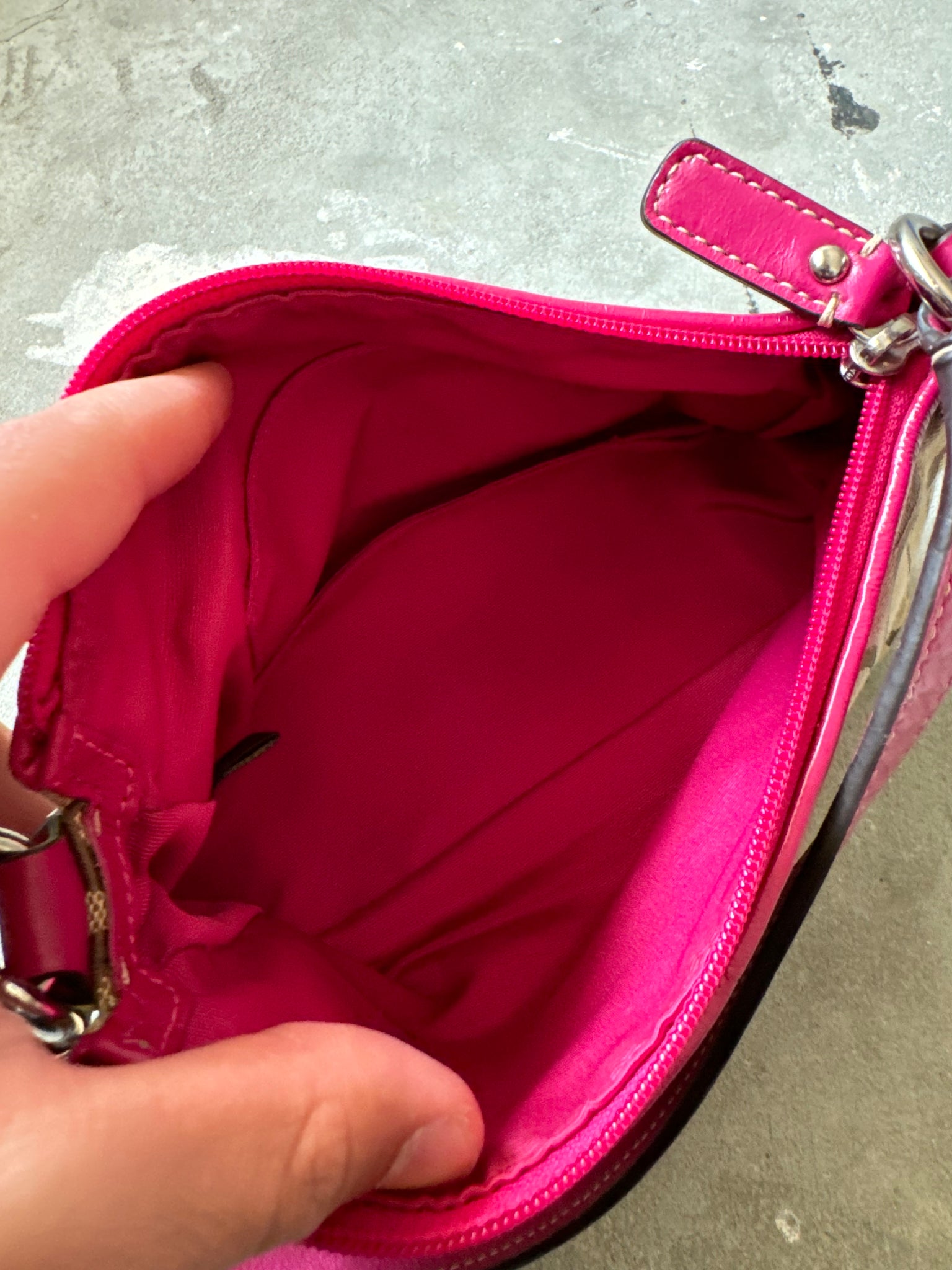 Coach Monogram Heart Shoulder Bag