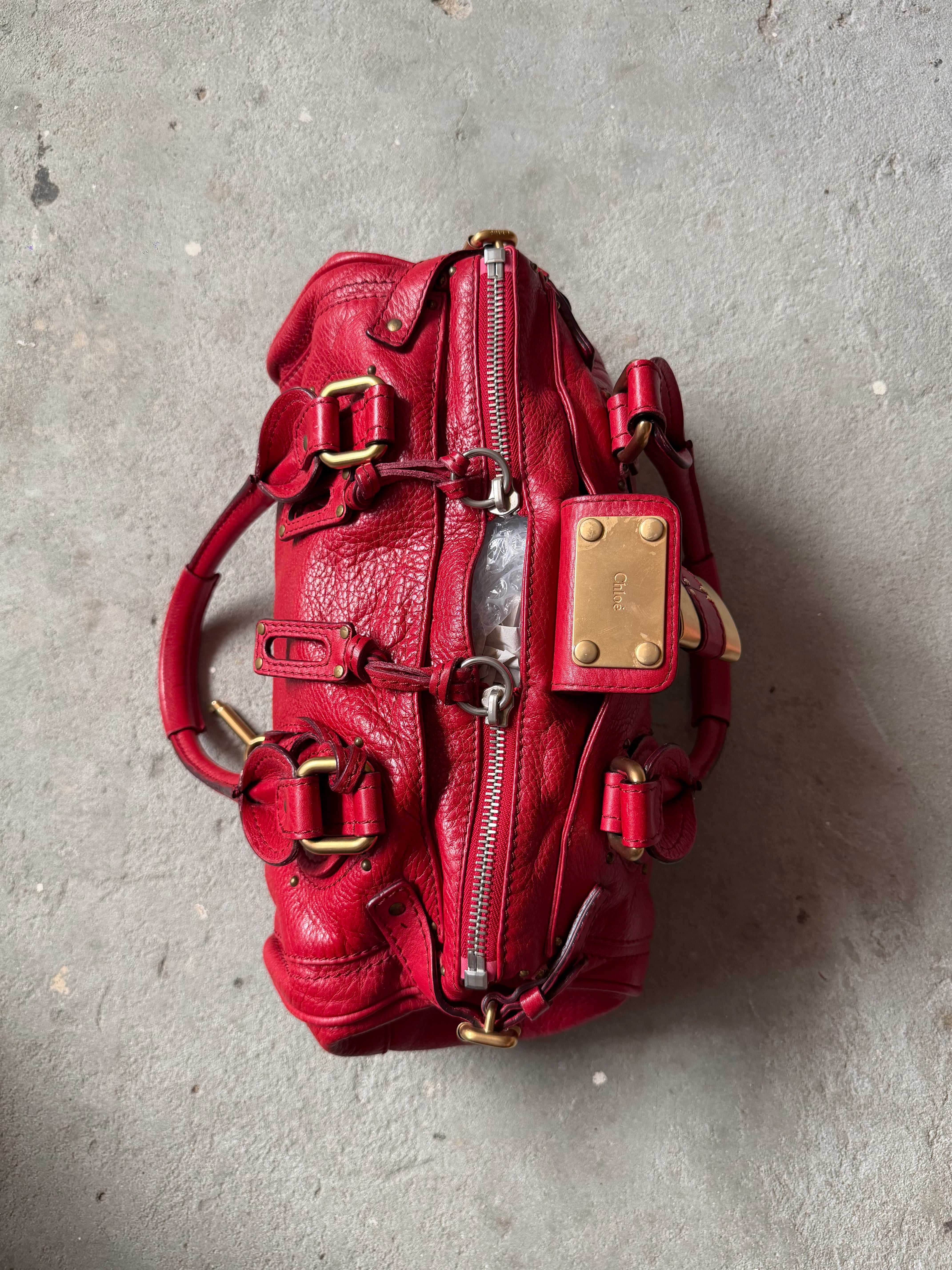 Chloe Paddington Shoulder Bag Red – Curated by Charbel