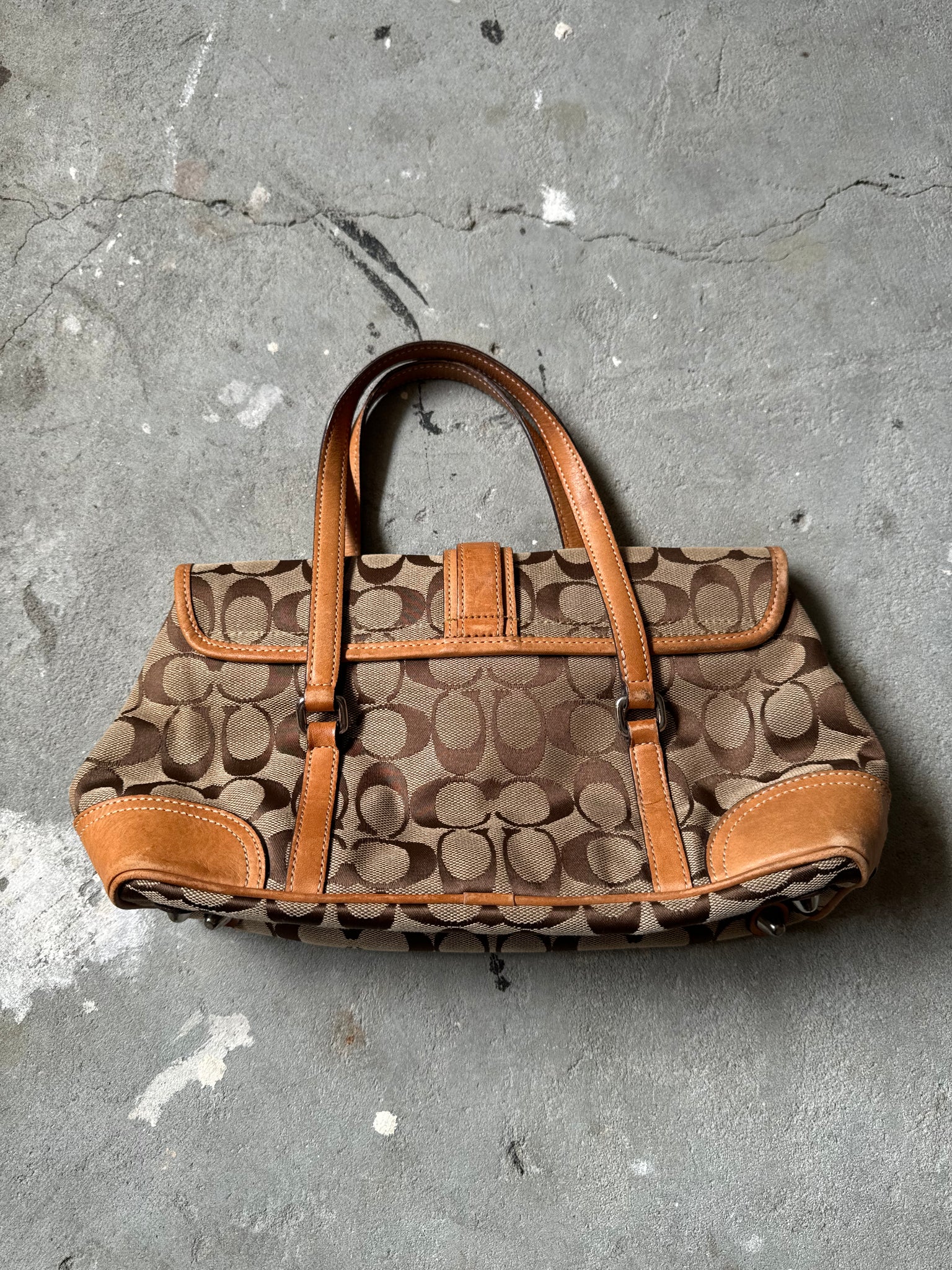 Coach Hamilton Hobo Hand Bag Beige (FREE)