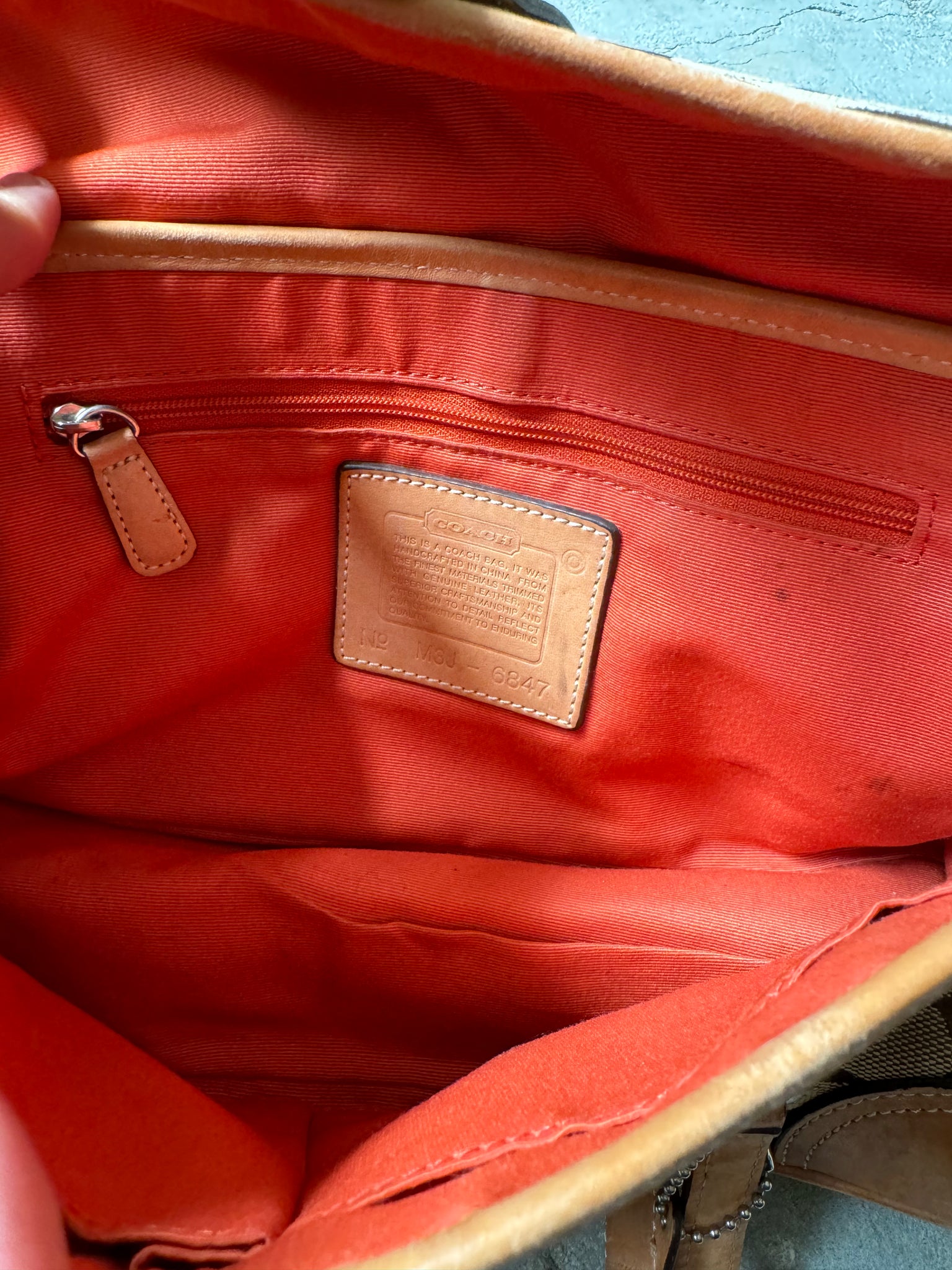 Coach Hamilton Hobo Hand Bag Beige (FREE)