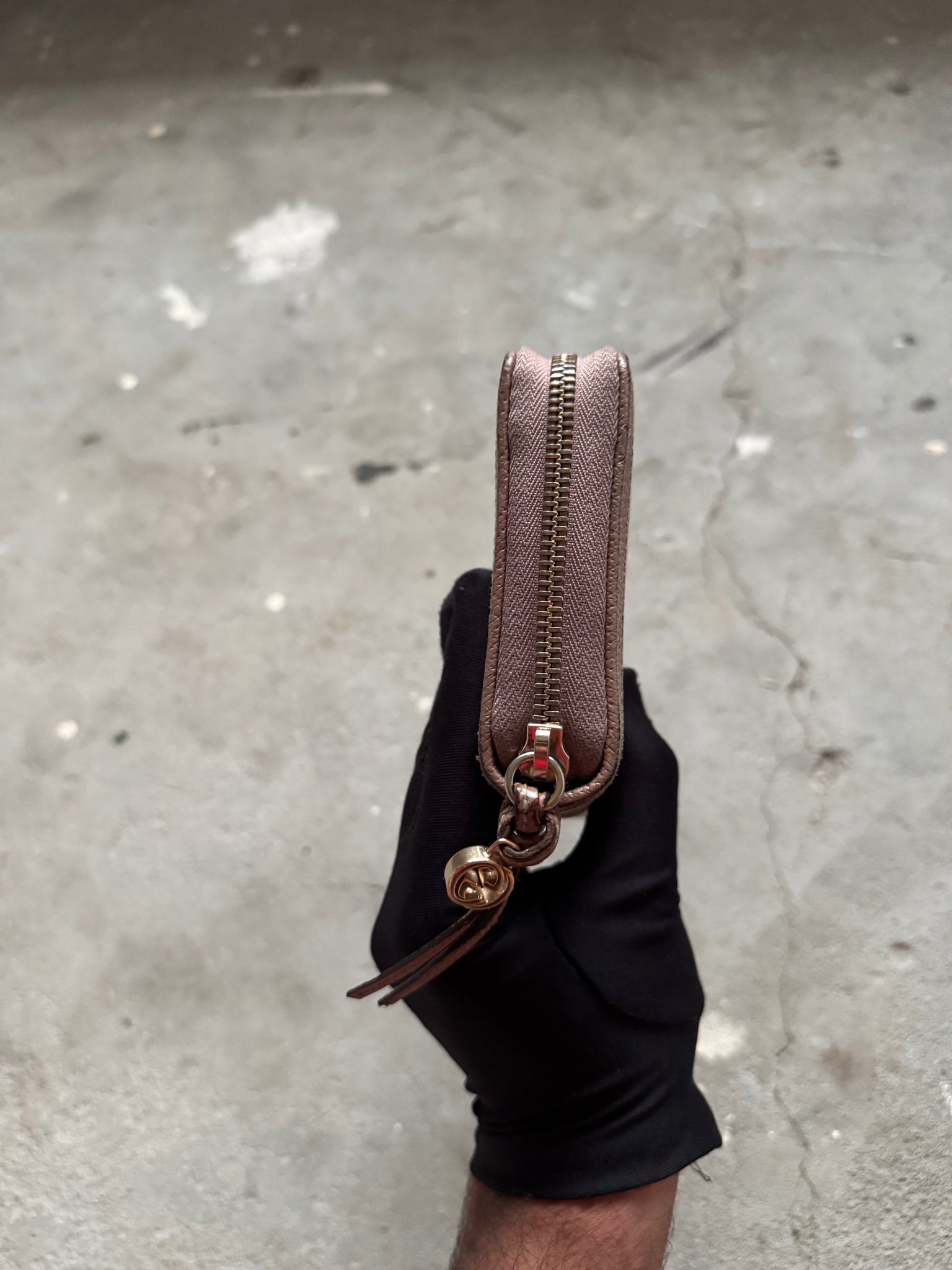 Gucci GG Monogram Long Wallet Beige