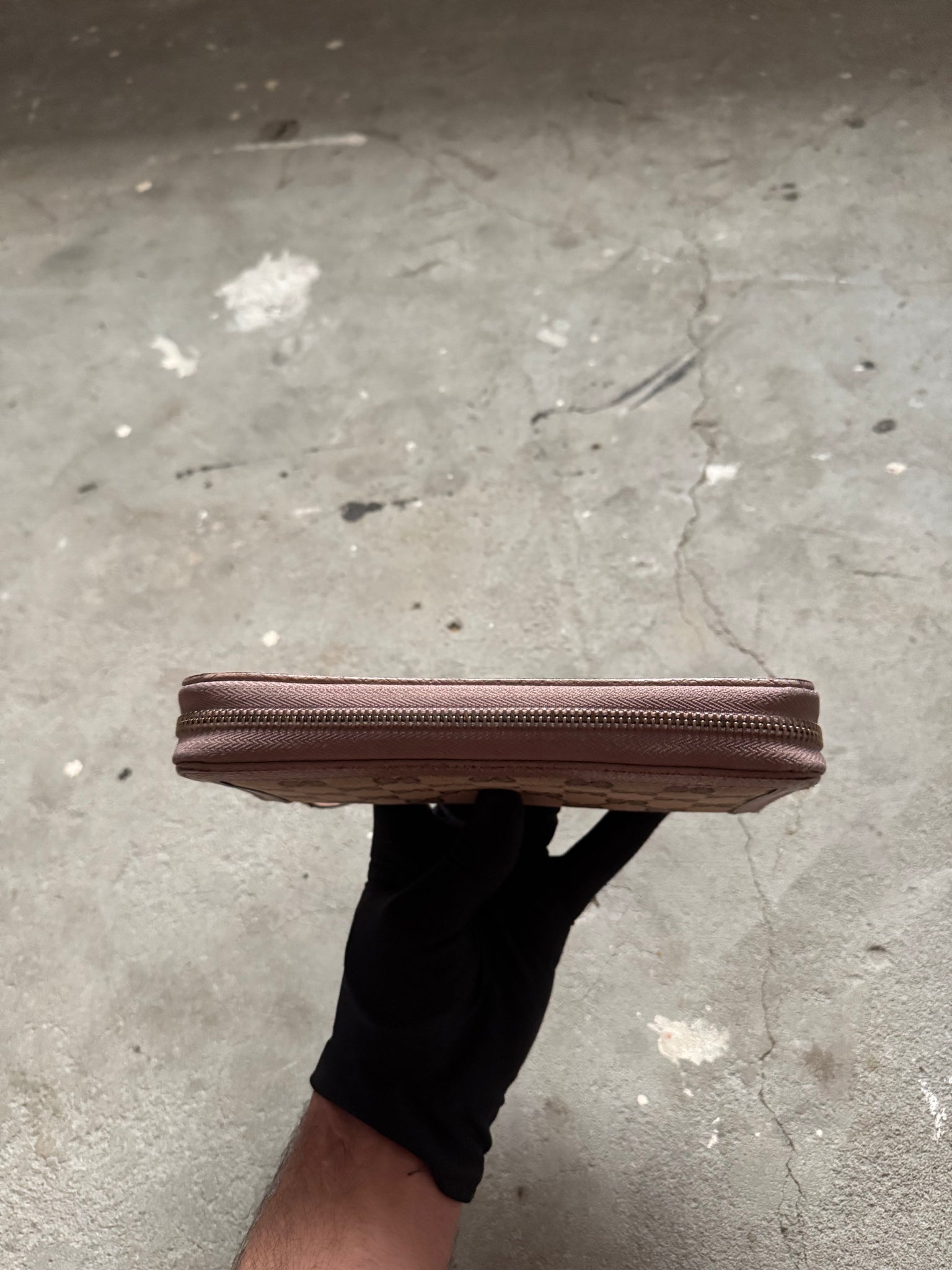 Gucci GG Monogram Long Wallet Beige