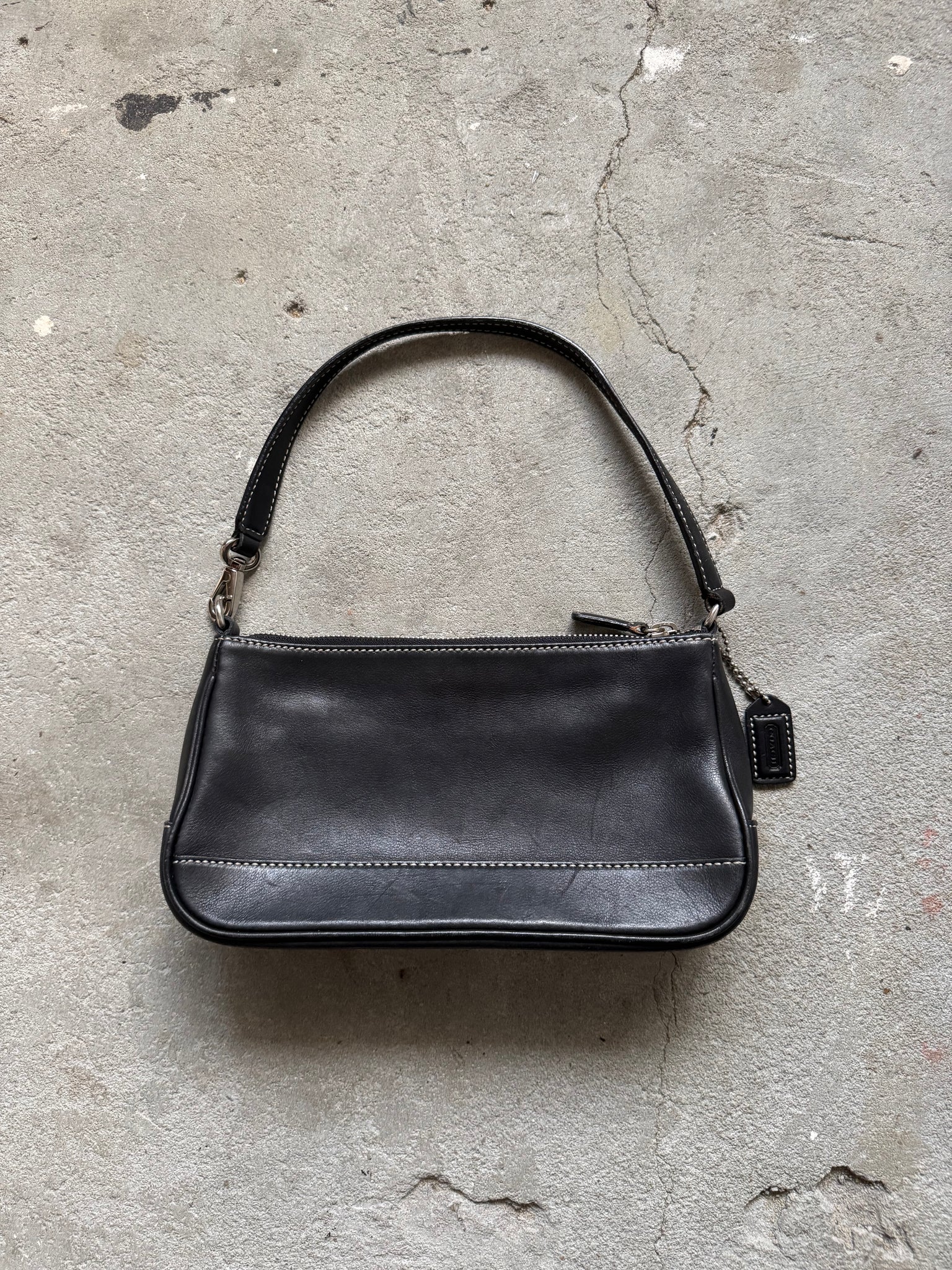 Coach Y2K Demi Leather Shoulder Bag Black