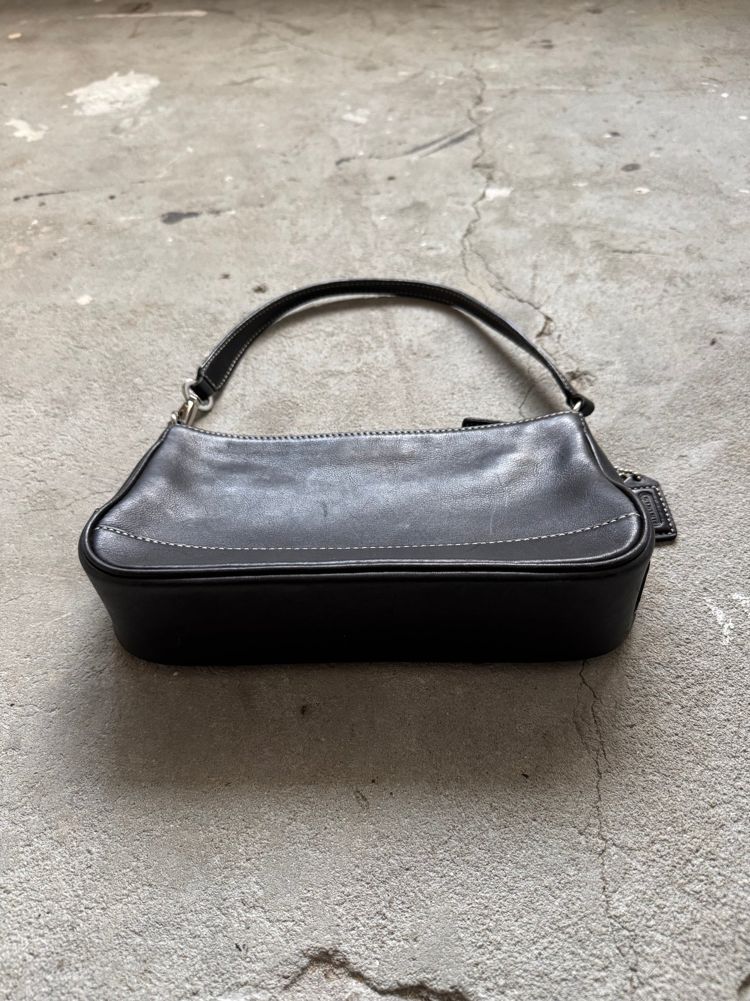 Coach Y2K Demi Leather Shoulder Bag Black