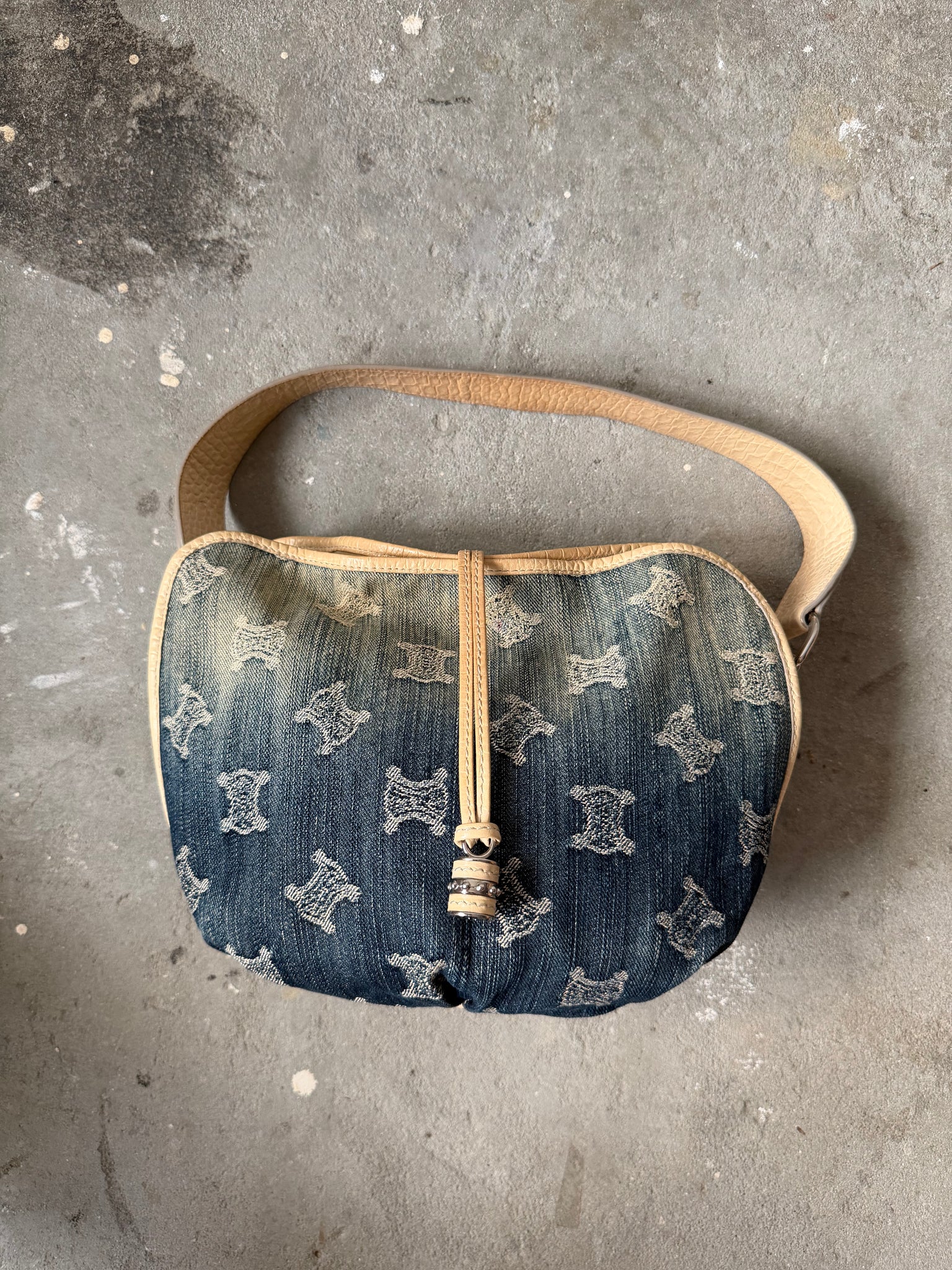 Celine Macadam Bittersweet Denim Shoulder Bag Gradient
