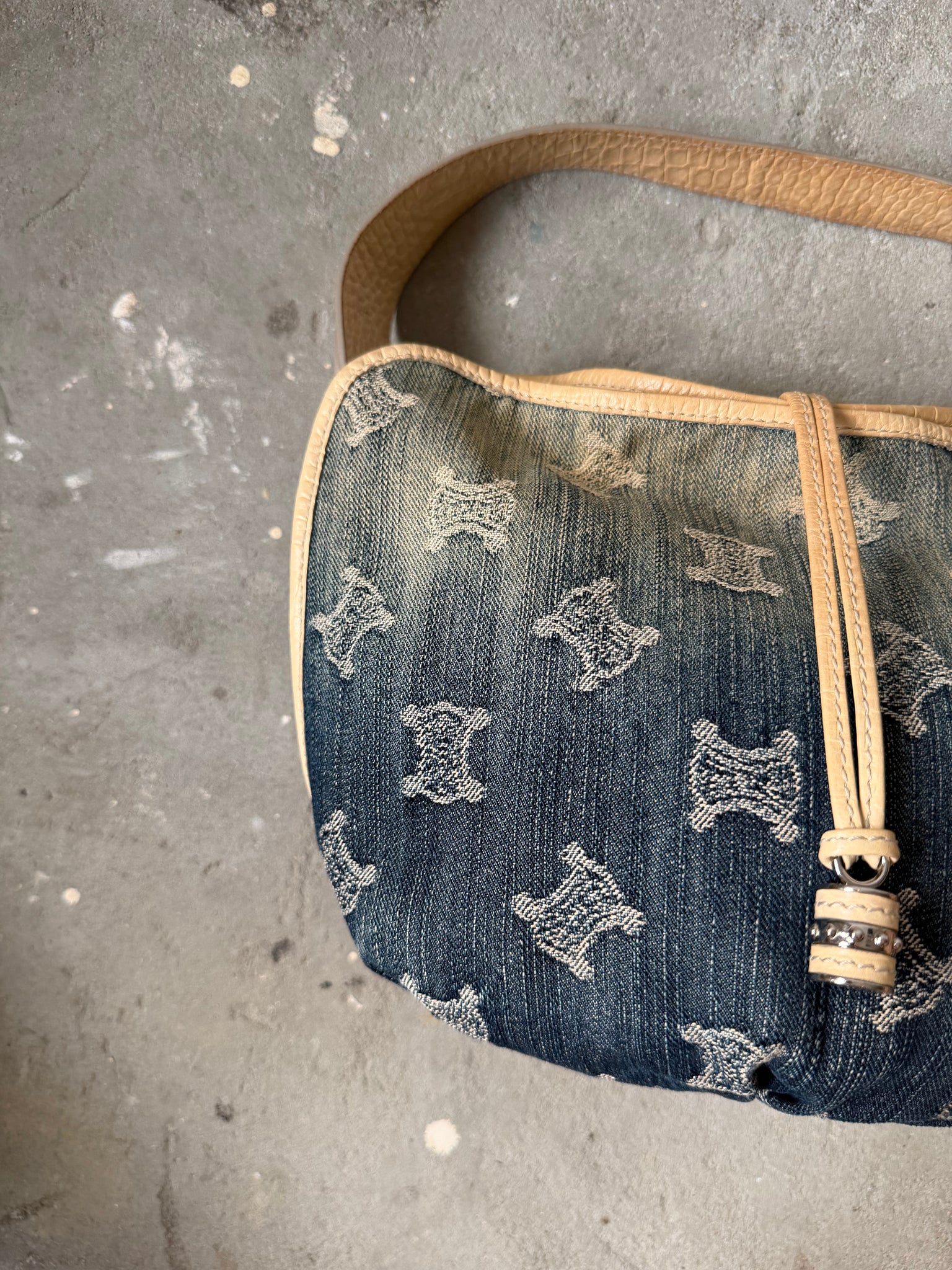 Celine Macadam Bittersweet Denim Shoulder Bag Gradient