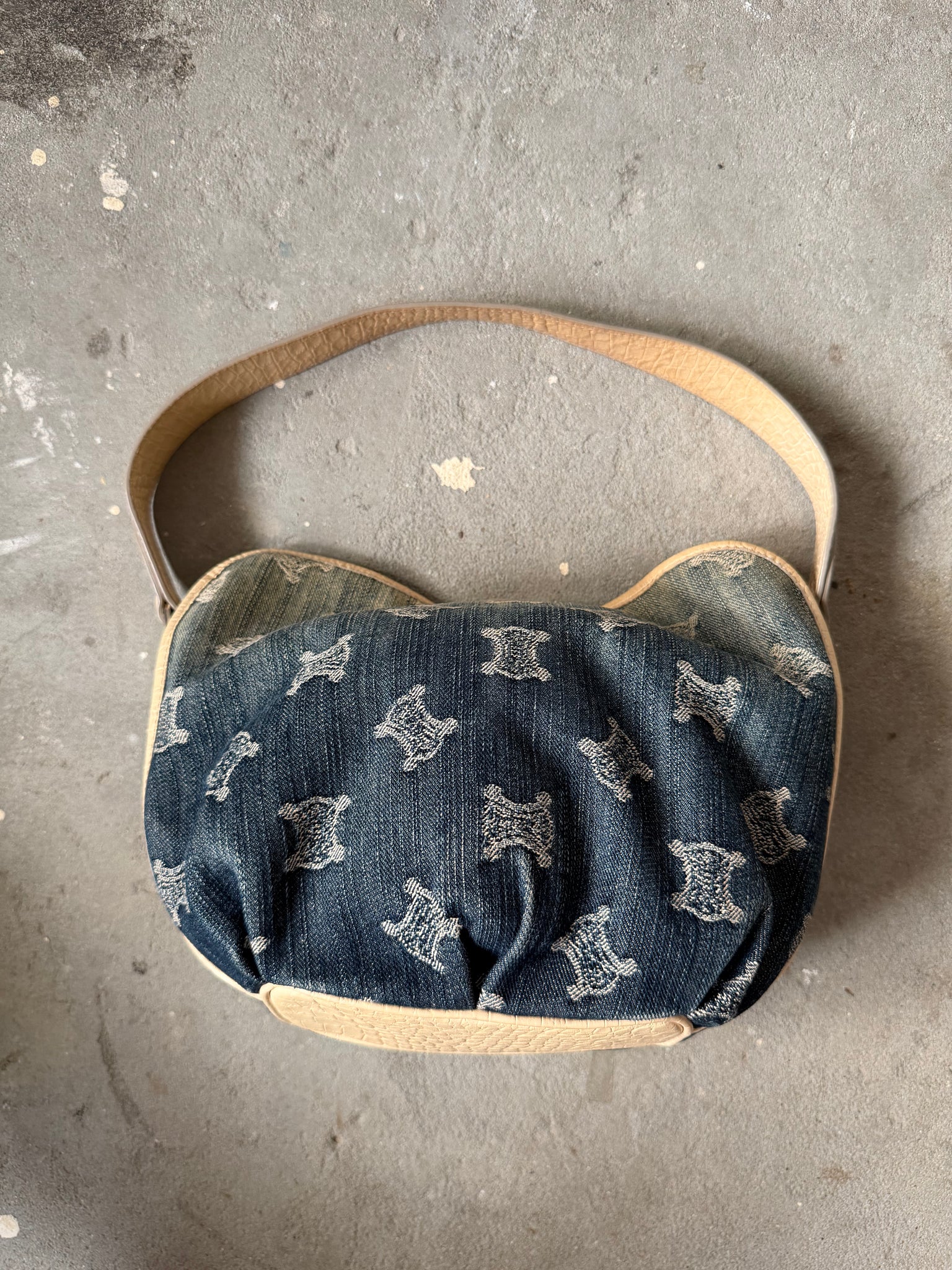 Celine Macadam Bittersweet Denim Shoulder Bag Gradient