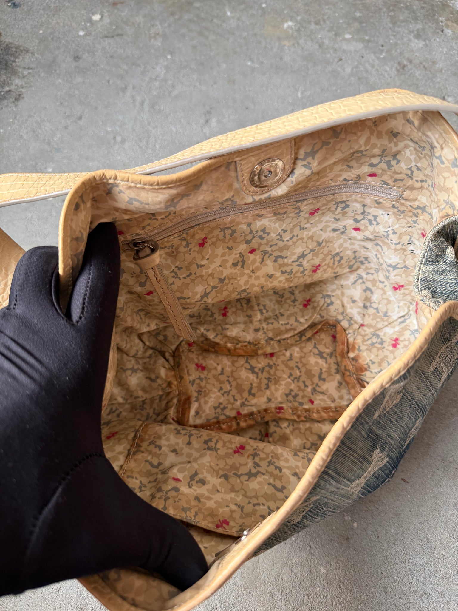 Celine Macadam Bittersweet Denim Shoulder Bag Gradient