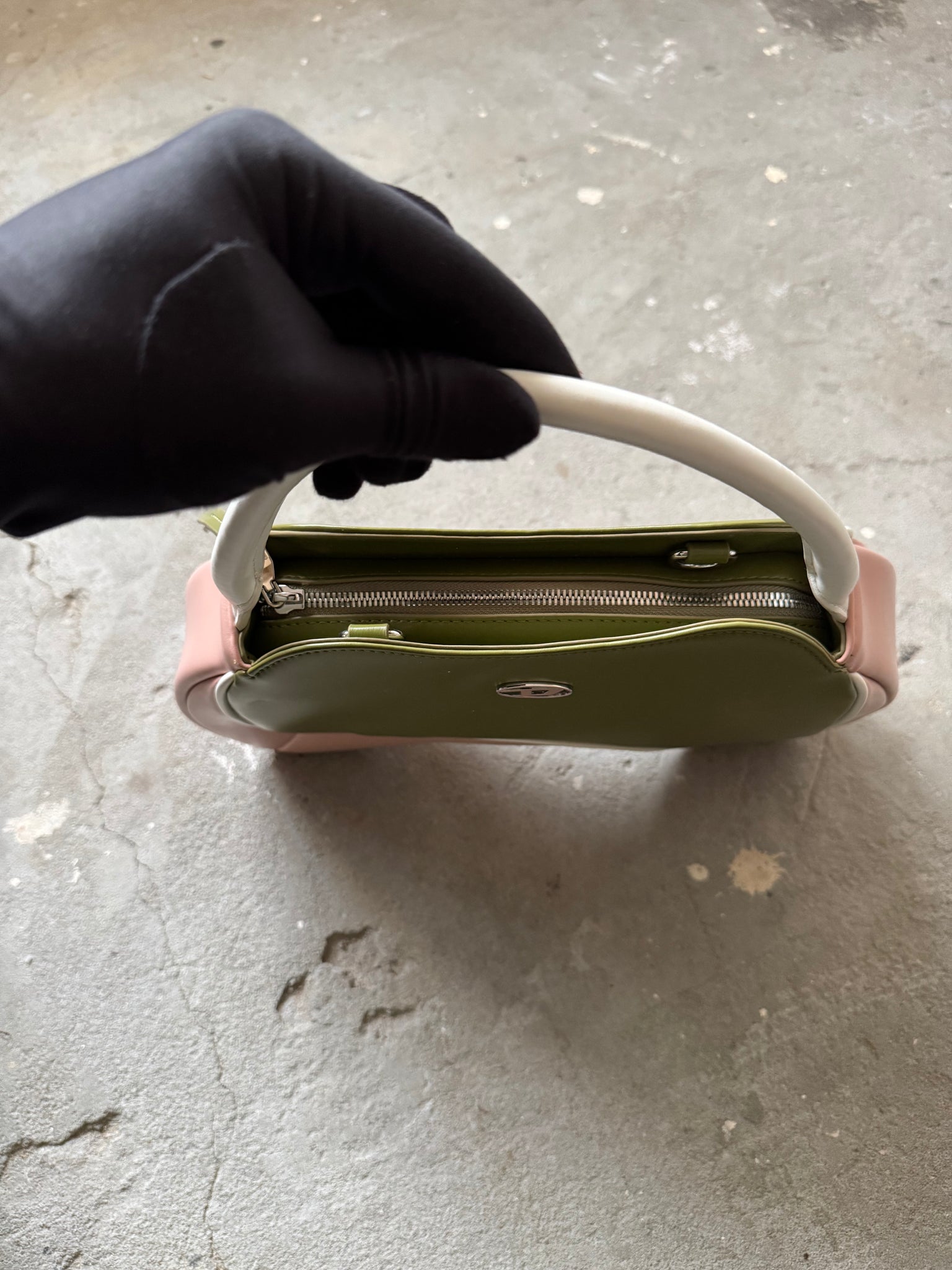 Diesel 2Way Autre Marque Shoulder Bag Green/Pink