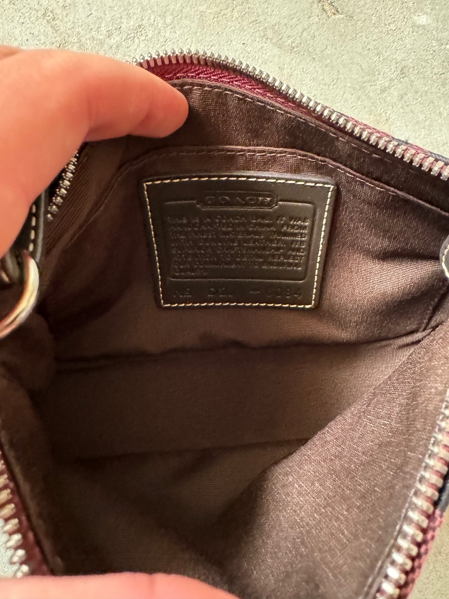 Coach Demi Pochette Shoulder Bag Burgundy