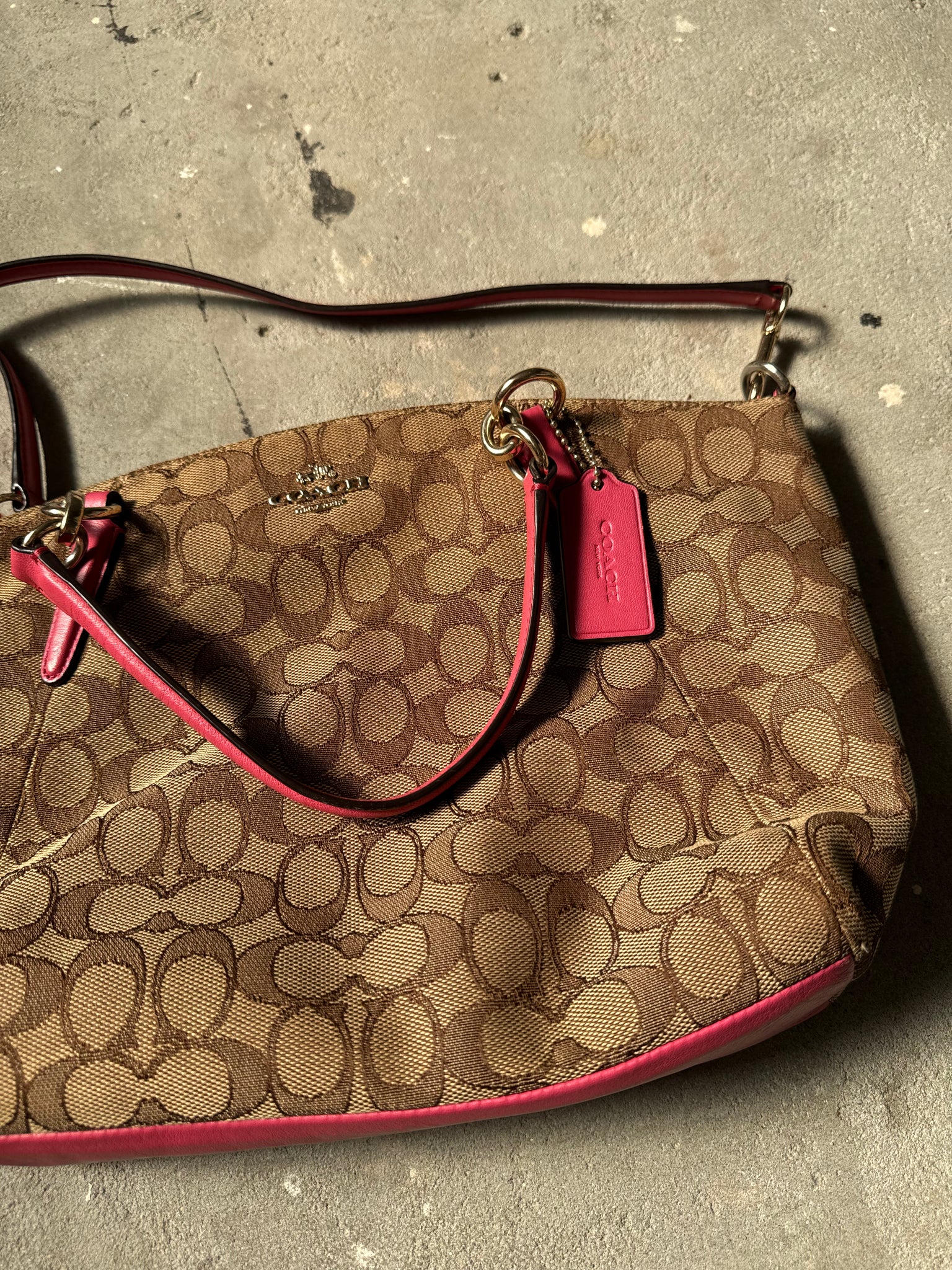 Coach 2Way Kelsey ShoulderBag Beige/Pink