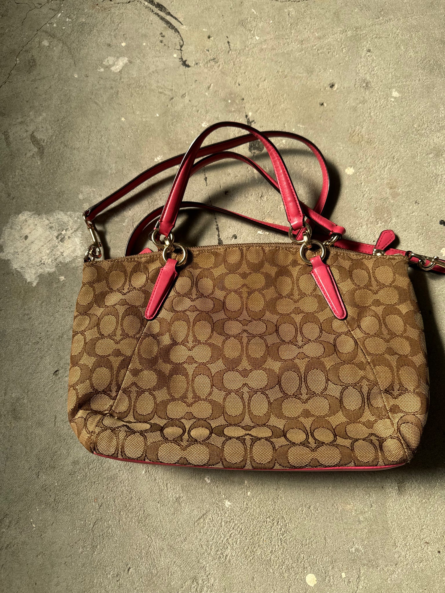 Coach 2Way Kelsey ShoulderBag Beige/Pink