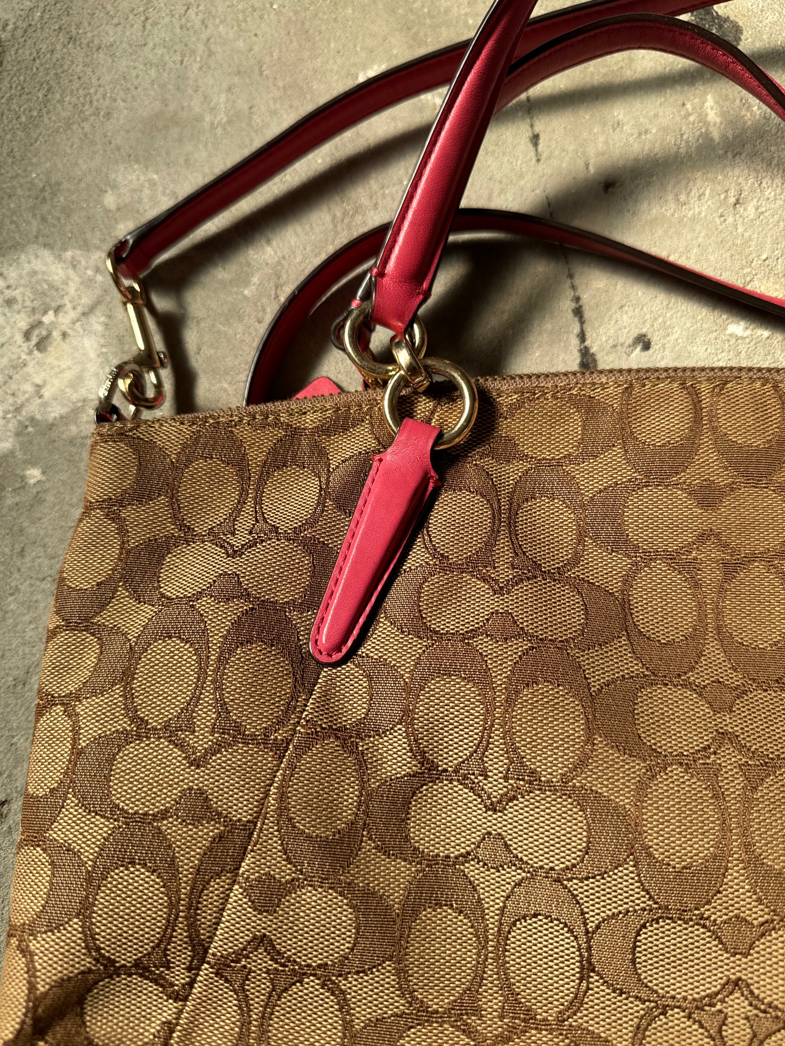 Coach 2Way Kelsey ShoulderBag Beige/Pink