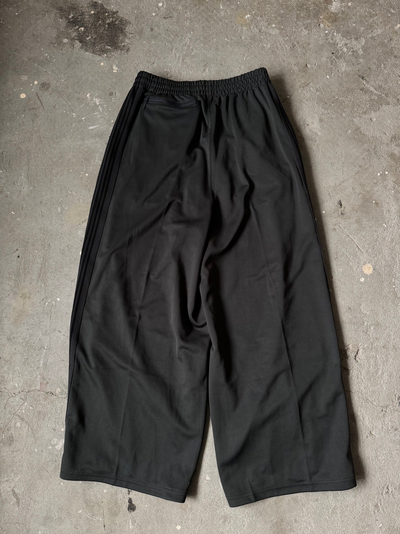 Needles HD Track Pants Poly Smooth Grey/Black