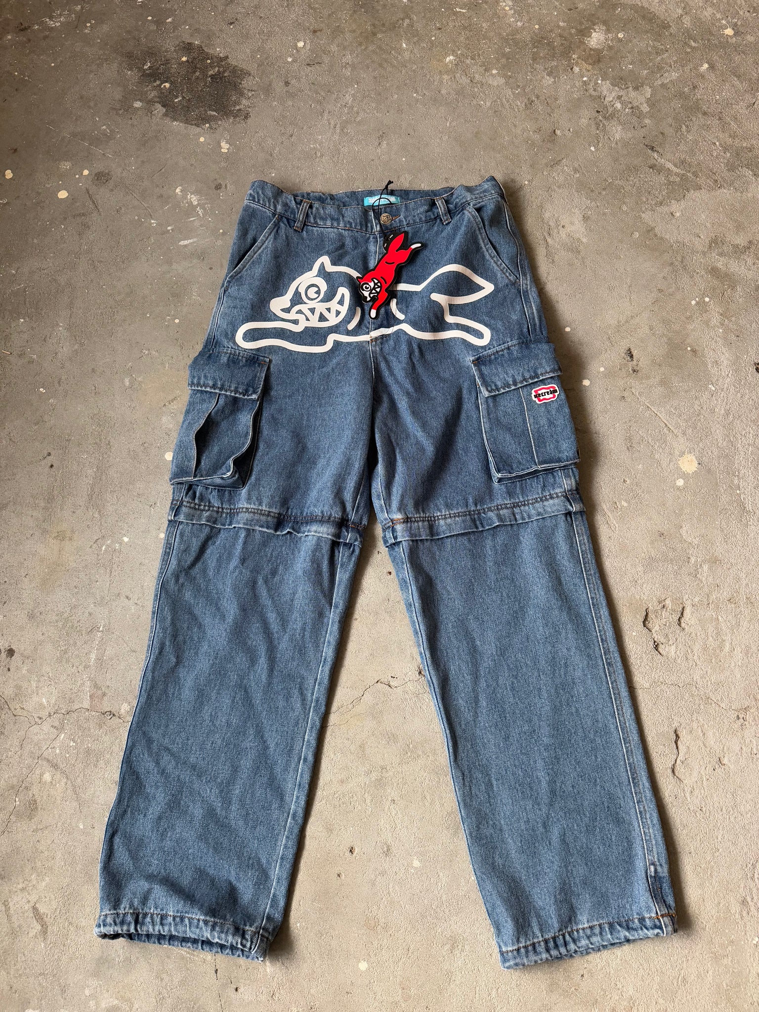 Billionaire Boys Club 2Way Denim Cargo Pants Blue