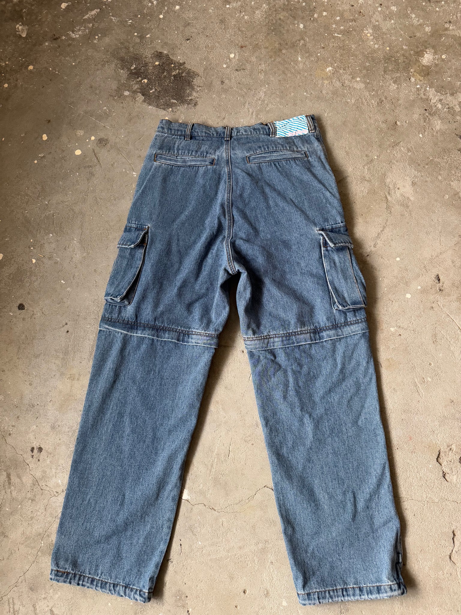 Billionaire Boys Club 2Way Denim Cargo Pants Blue