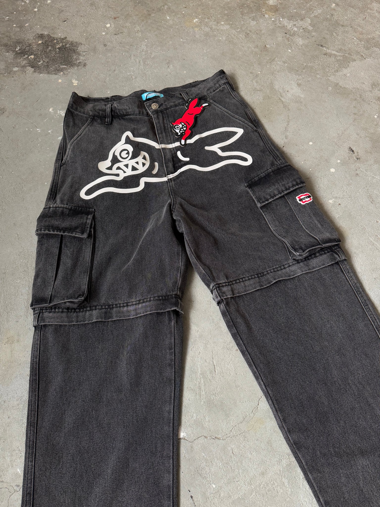 Billionaire Boys Club 2Way Denim Cargo Pants Black
