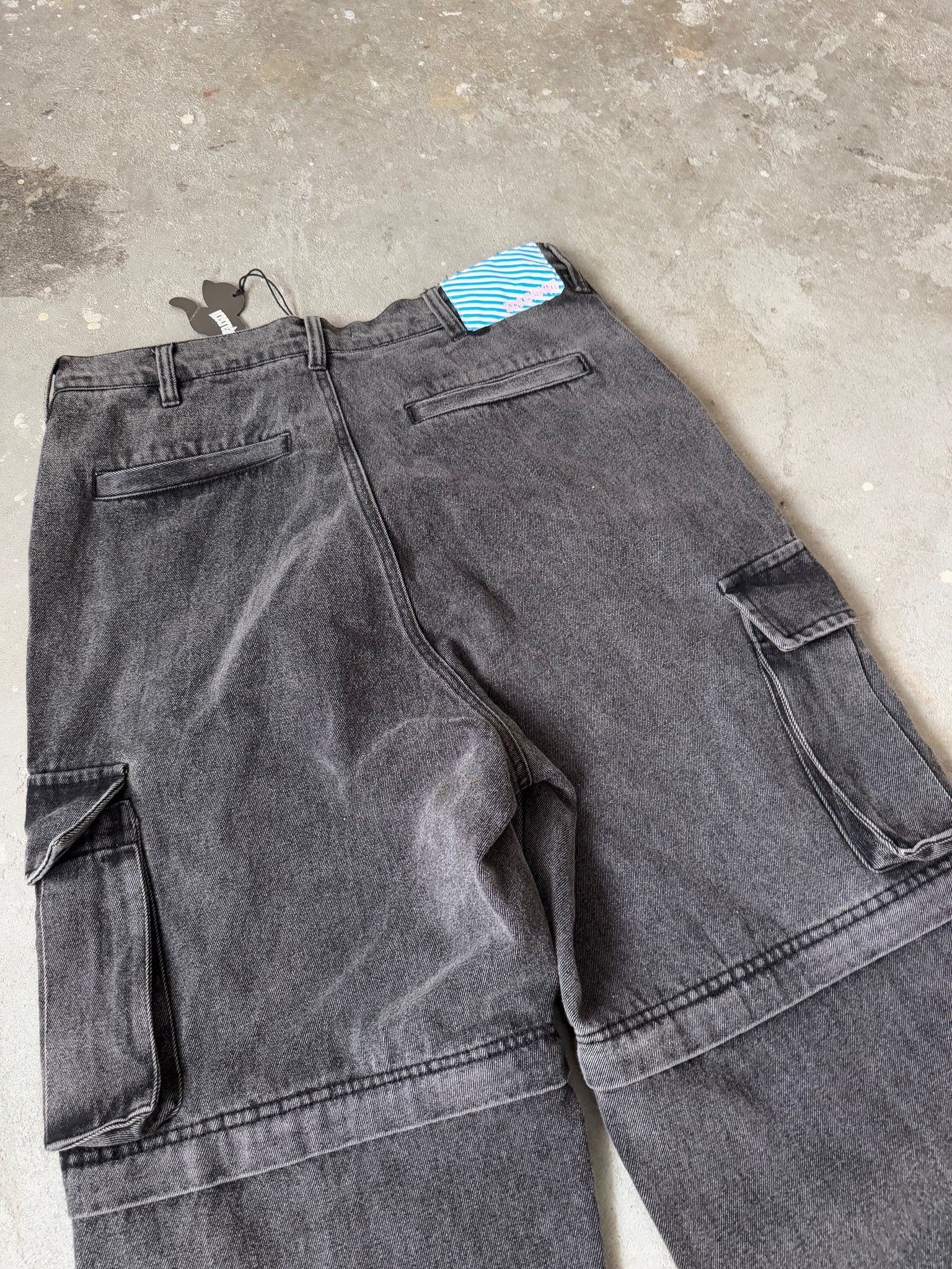 Billionaire Boys Club 2Way Denim Cargo Pants Black