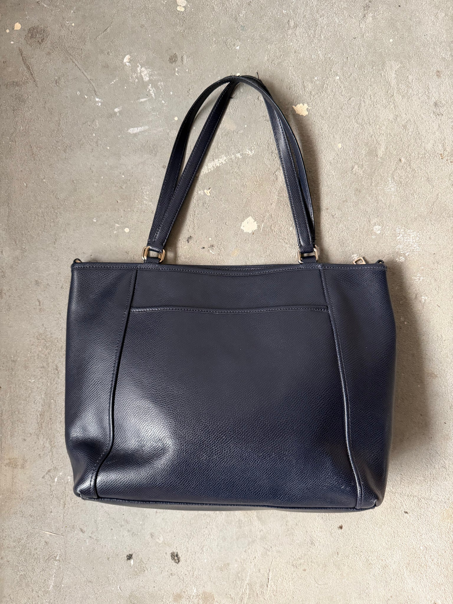 Coach Pocket Hand Bag Navy