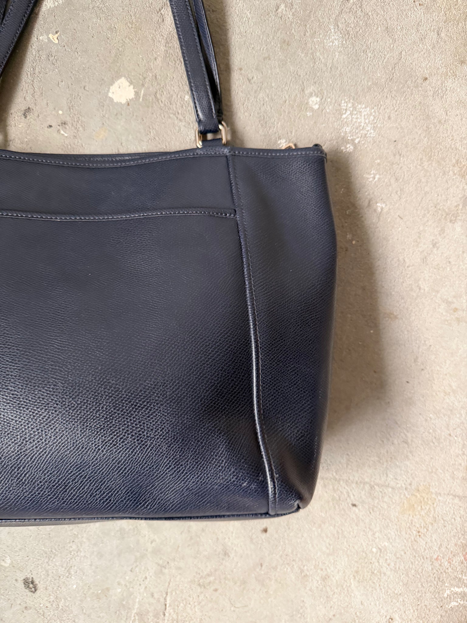 Coach Pocket Hand Bag Navy
