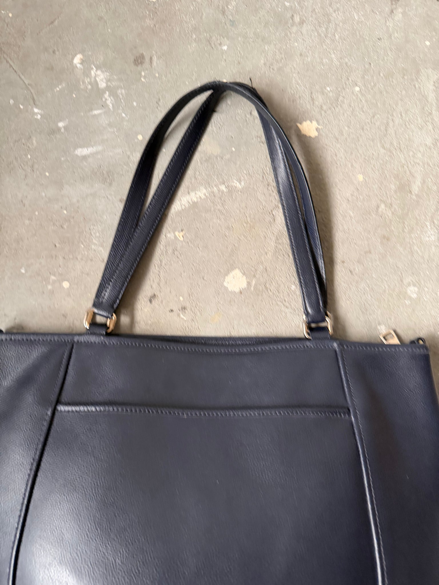 Coach Pocket Hand Bag Navy