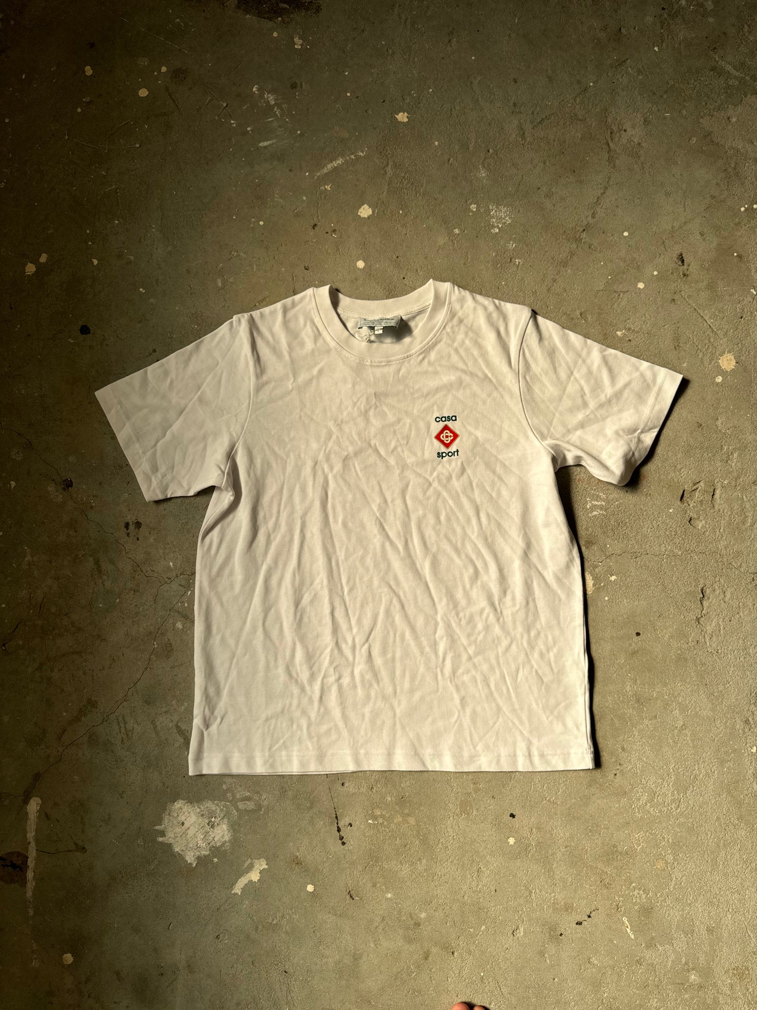 Casablanca Sport Logo T-Shirt White (Size S)