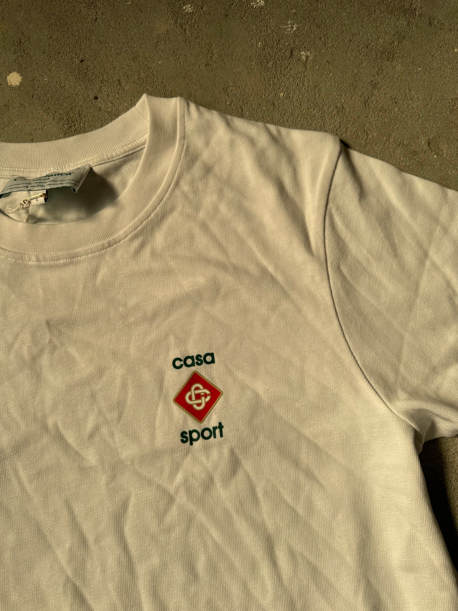 Casablanca Sport Logo T-Shirt White (Size S)