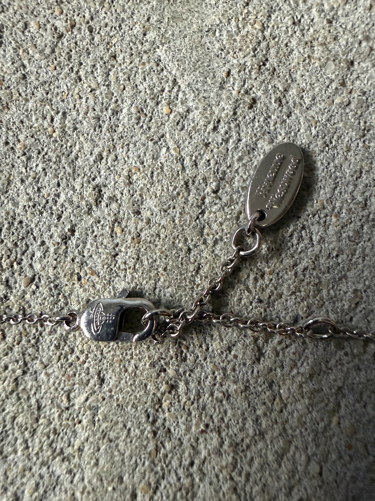 Vivienne Westwood Heart Orb Necklace Silver