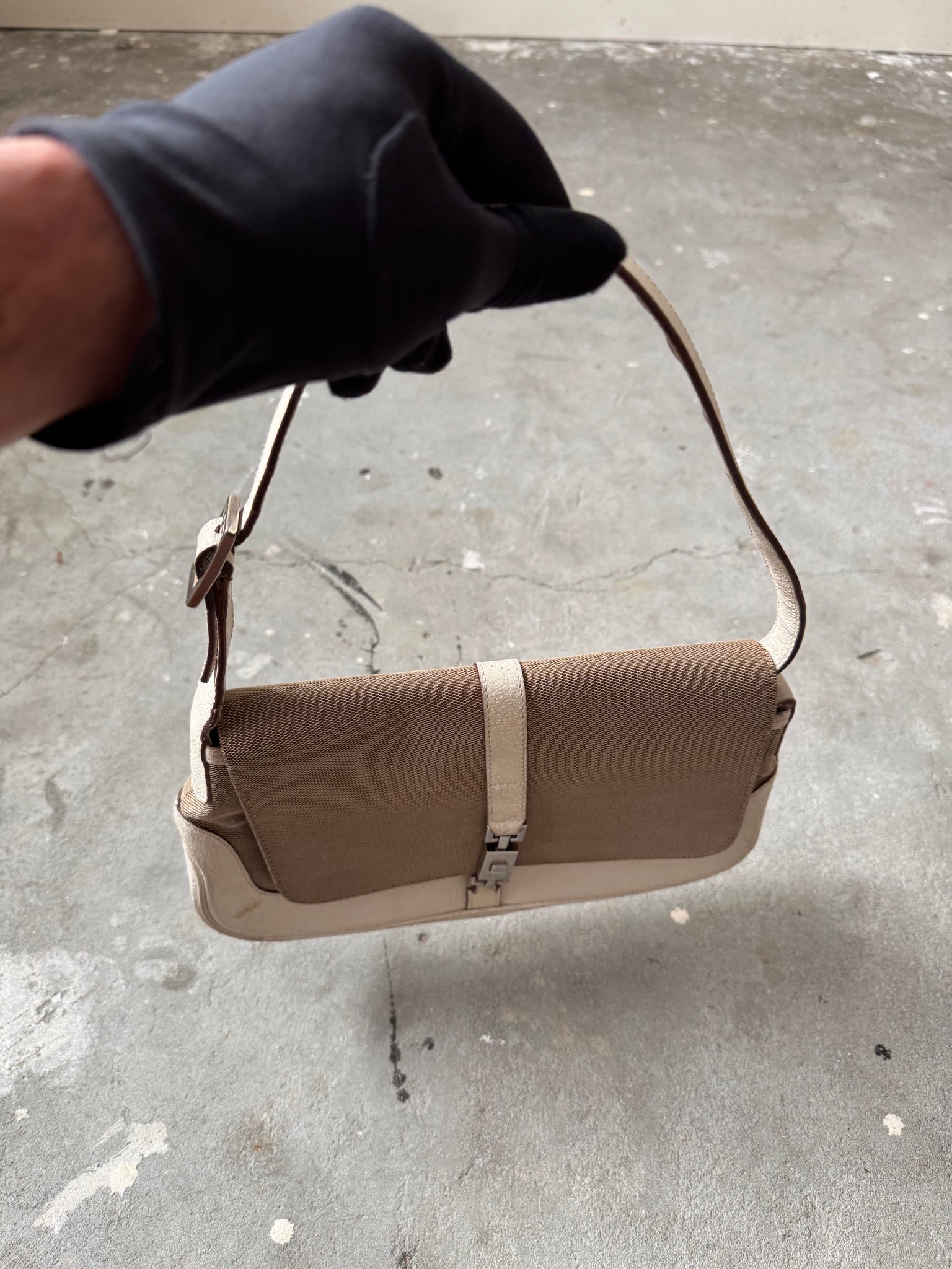 Gucci Jackie Shoulder Bag Beige/White